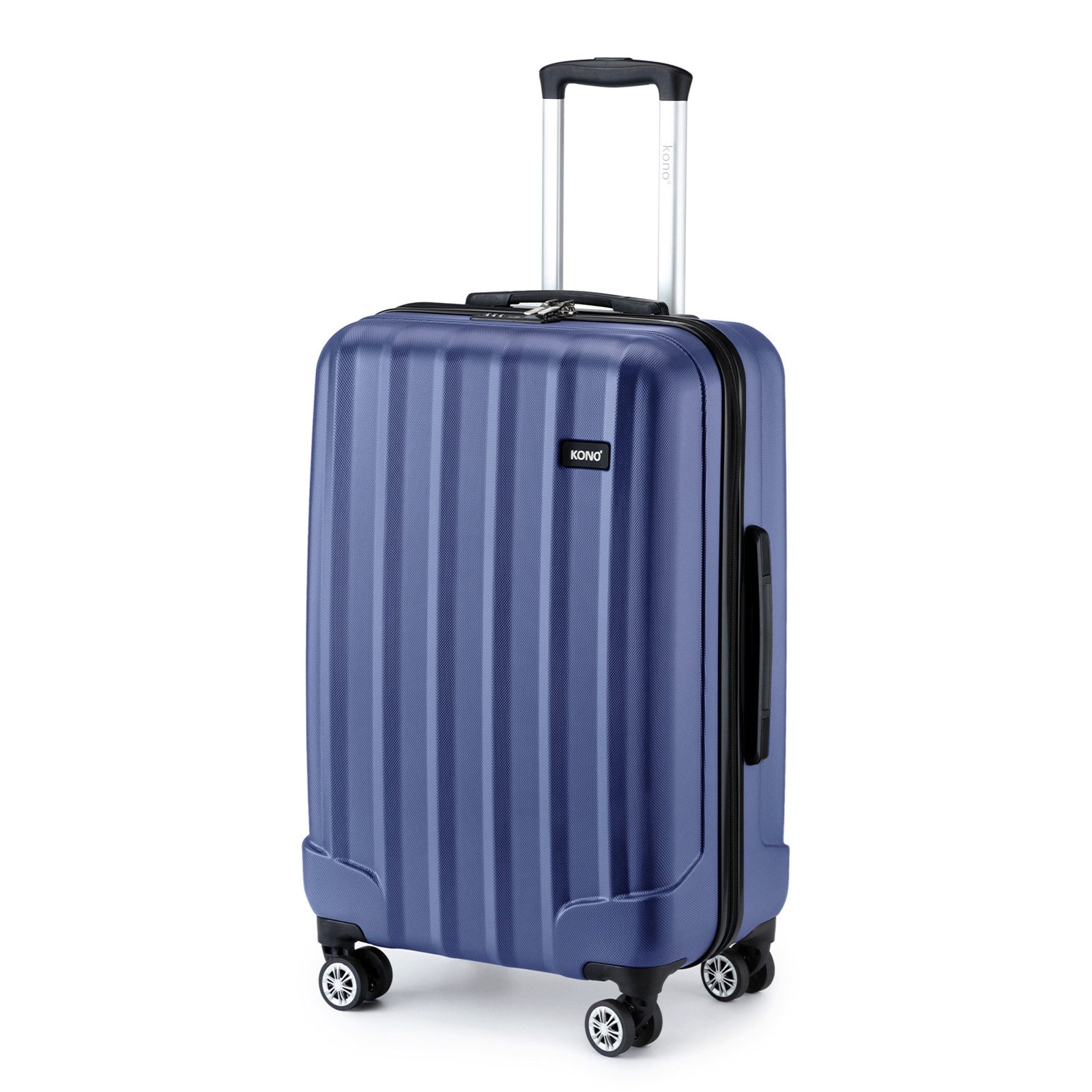 KONO Hartschalen-Trolley Hartschalen Trolley Koffer mit 4 Rollen und Zahlenschloss –Reisekoffer