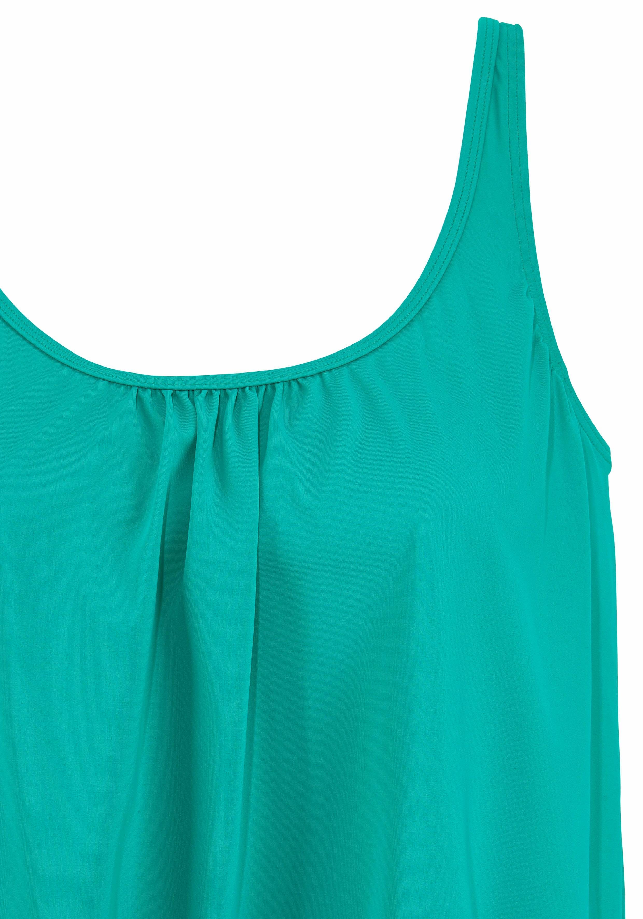 LASCANA Oversize-Tankini Miederverstärkung am Cup, Unterbrustgummi rundum, verstellbare Träger