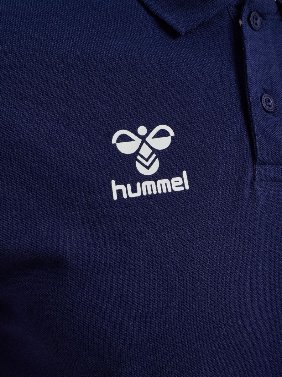 hummel Poloshirt hmlGO Chevron (100% Baumwolle) marineblau Herren