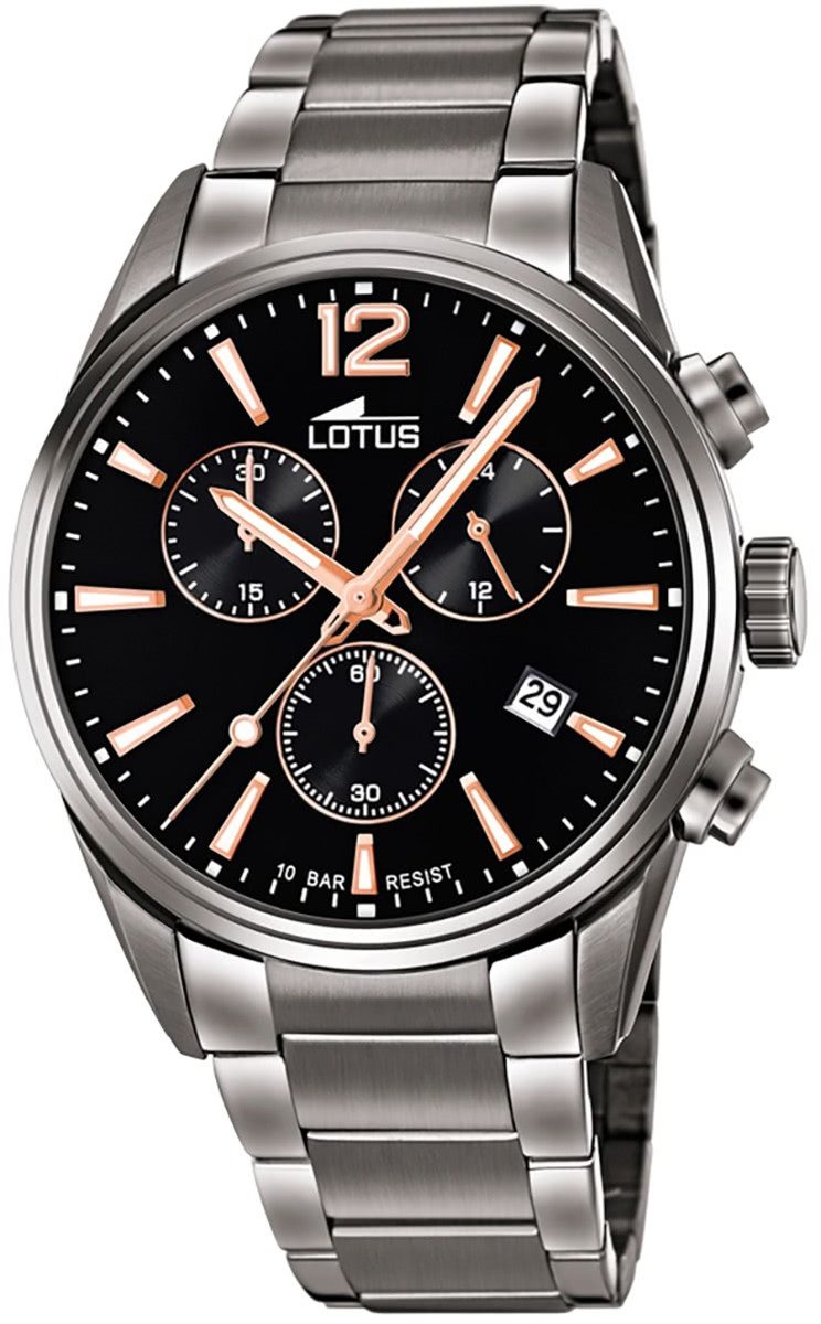 Quarzuhr LOTUS Herren Uhr Sport 18682/2 Edelstahl