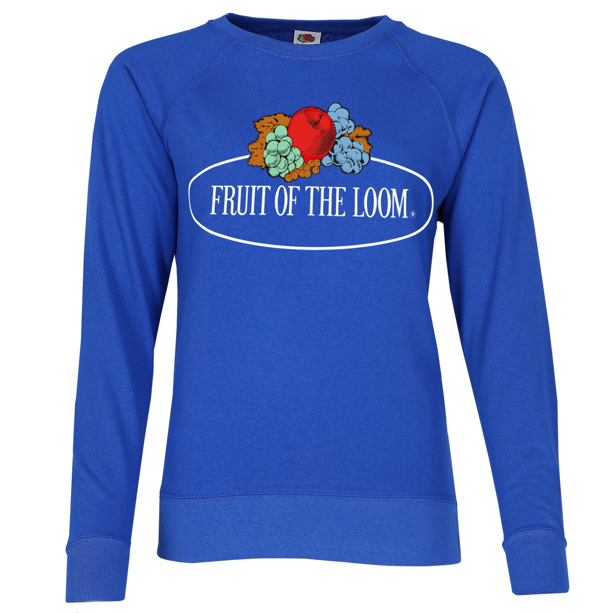 Vintage-Logo the Loom Sweatshirt Damen royal mit of leichtes Sweatshirt Fruit