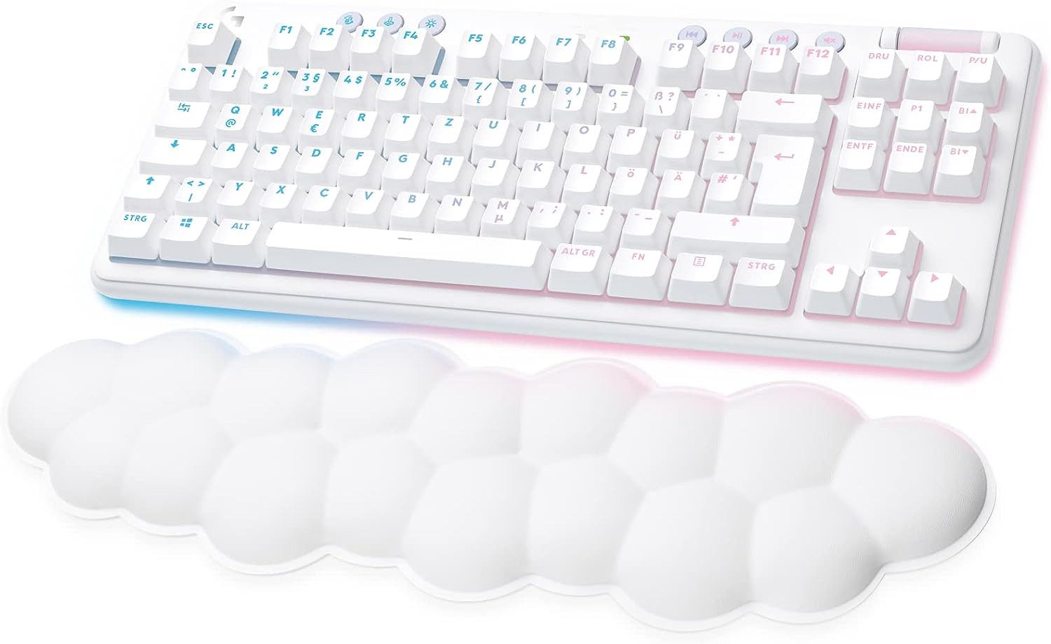 Logitech G715 Kabellose Gaming Tastatur LIGHTSPEED RGB-Beleucht. GX BLUE CLICKY Gaming-Tastatur