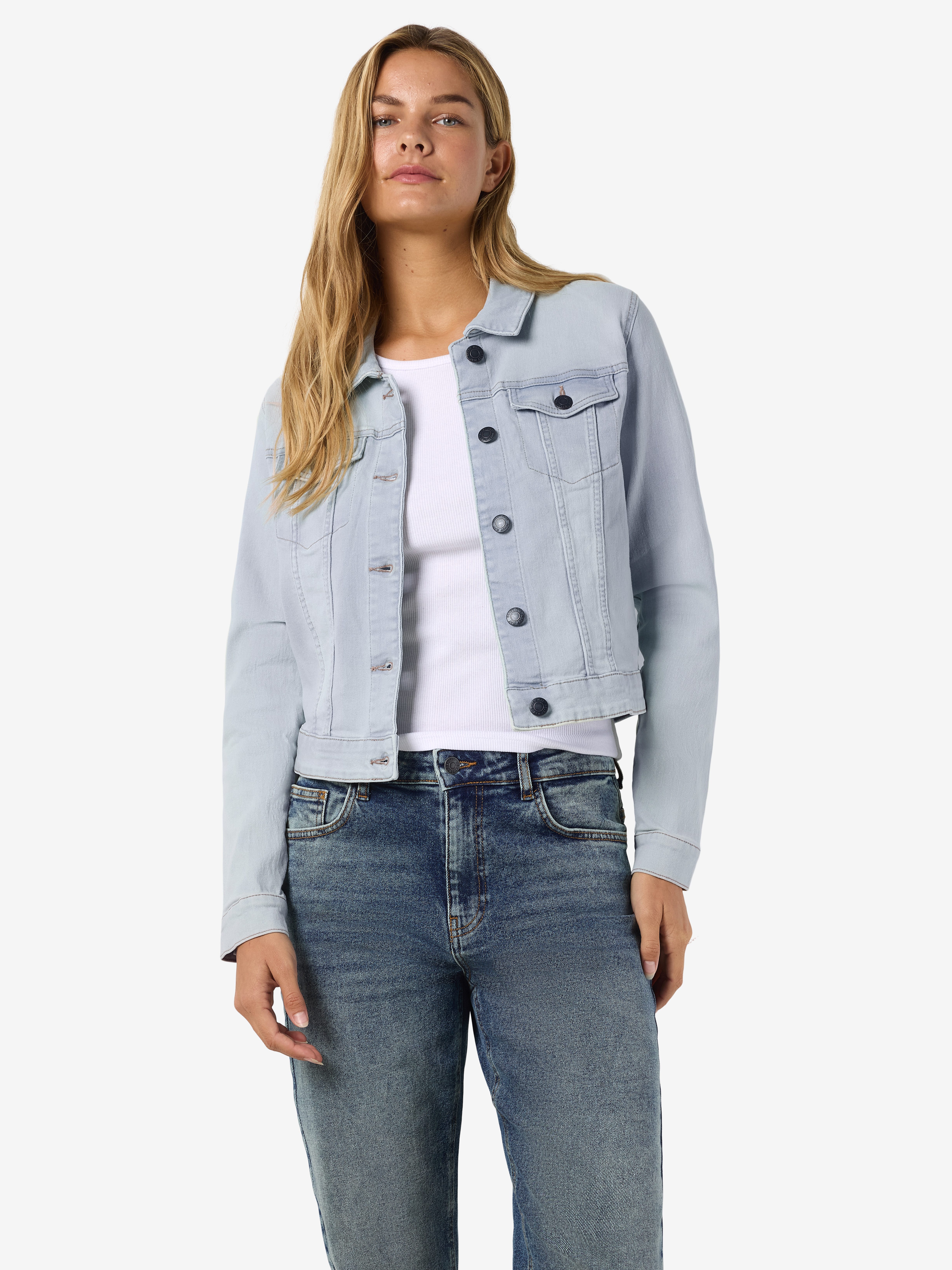Noisy may Jeansjacke NMDEBRA L/S DENIM JACKET LB NOOS günstig online kaufen