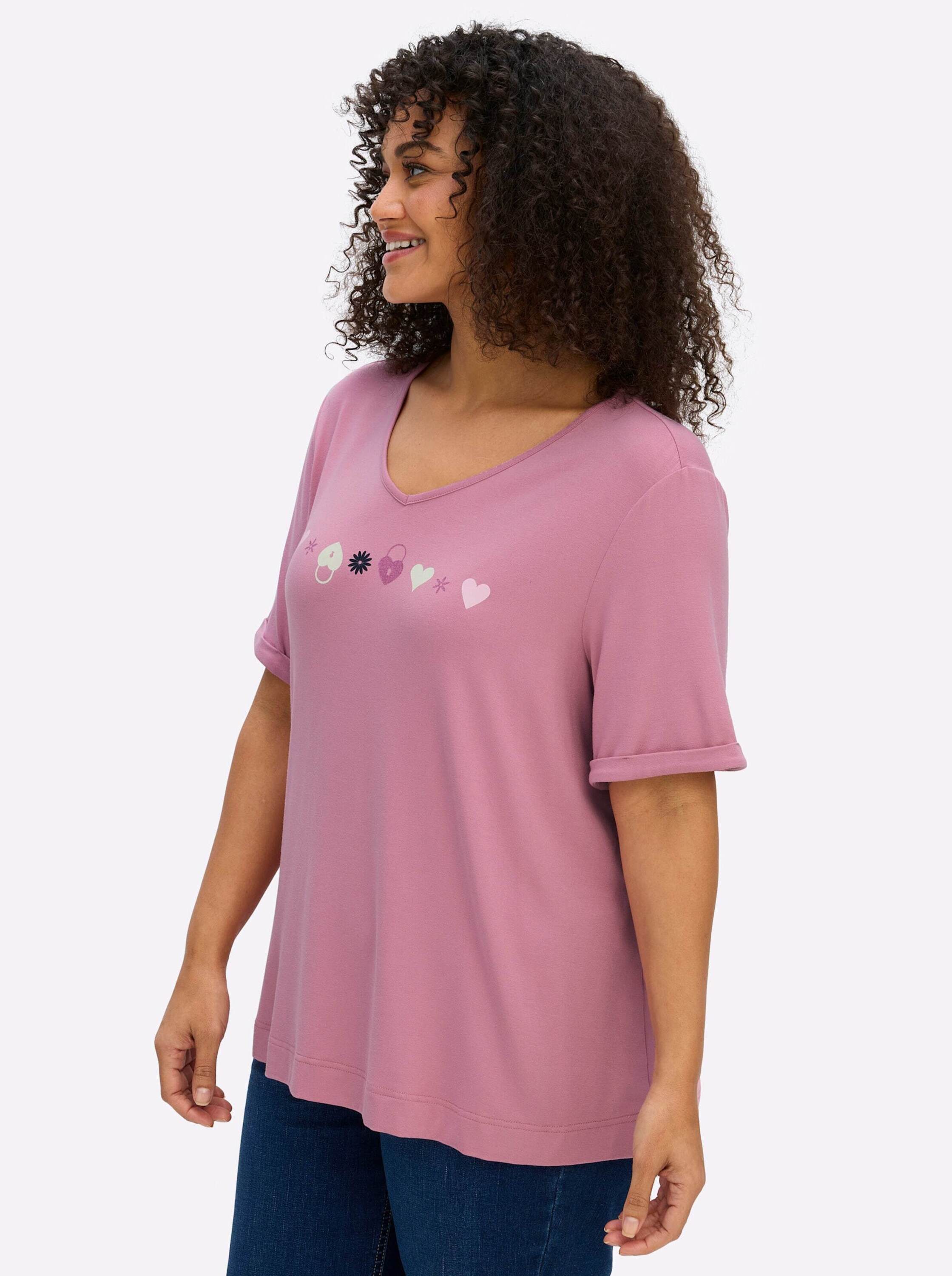 Sheego T-Shirt Shirt Kurzarm