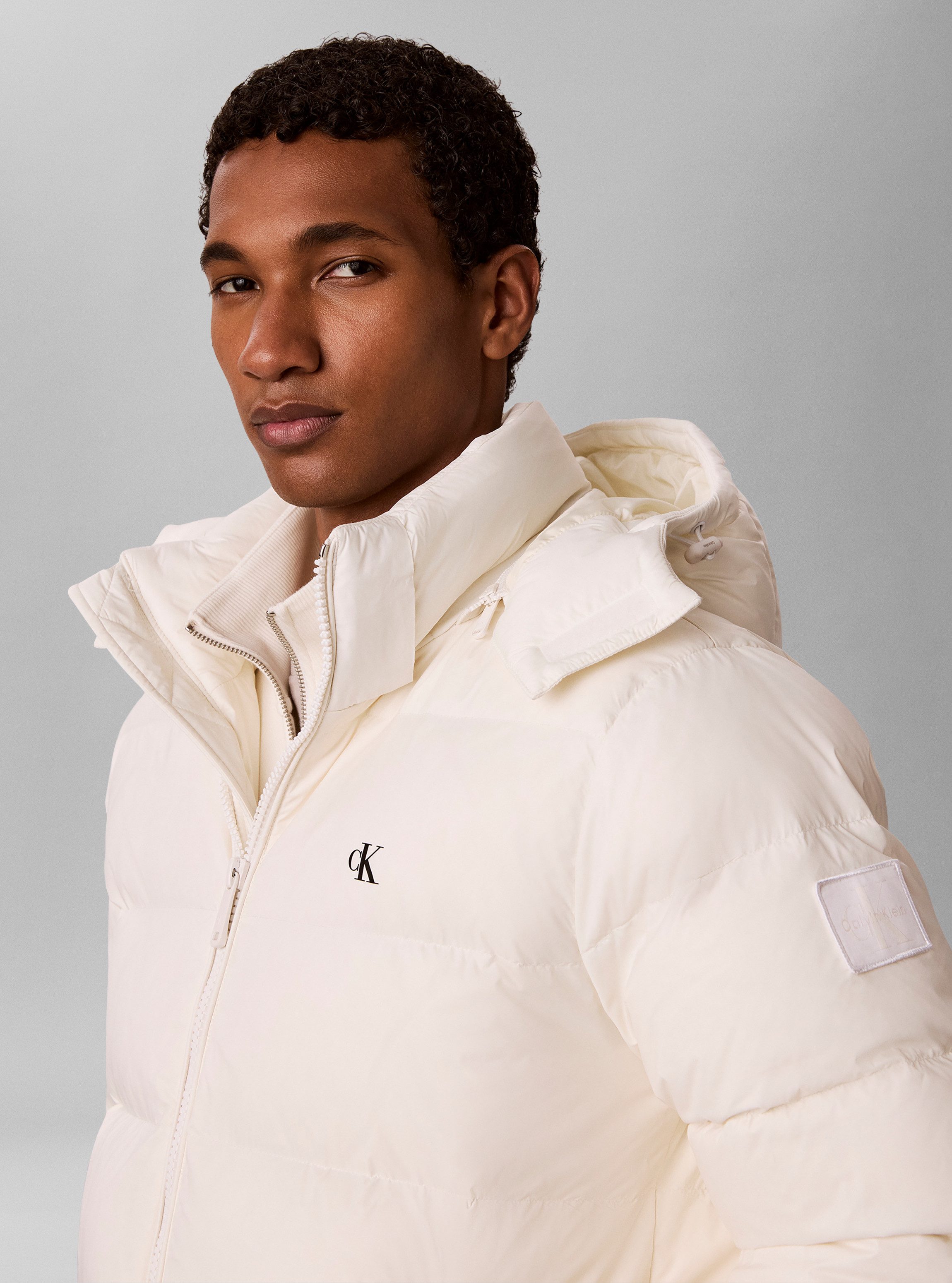 Calvin Klein Jeans Steppjacke Regular Fit, warm wattiert, Logo-Stickerei