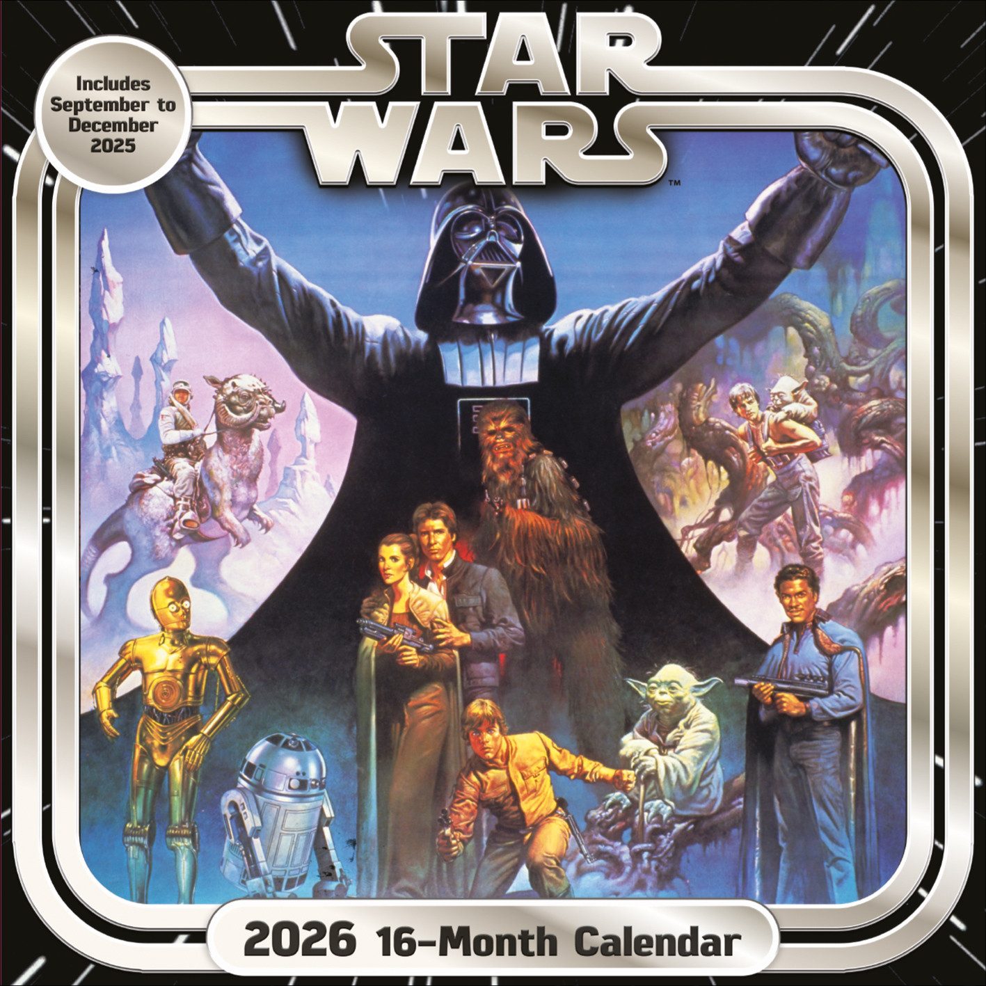 Wandkalender Kalender 2026 Star Wars Classic - Wandkalender 30x30 cm