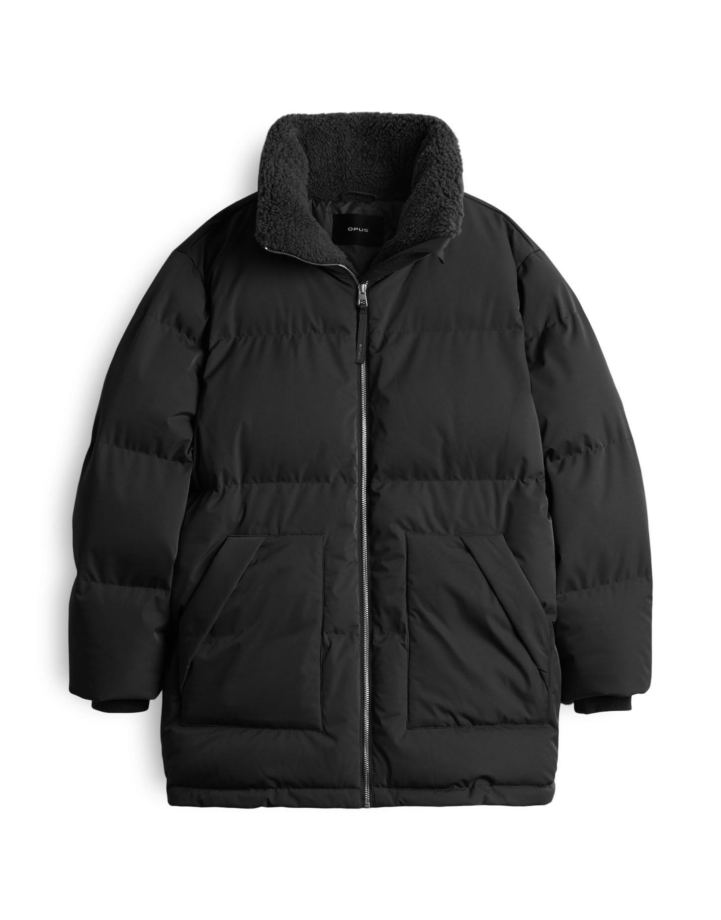 OPUS Steppjacke HILEEN mit Teddyfellkragen ovaler Schnitt, aufgesetzte Tasc günstig online kaufen