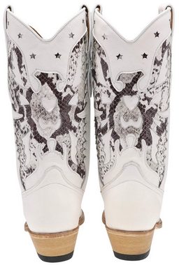 FB Fashion Boots MARTA Weiß Cowboystiefel Rahmengenähte Damen Westernstiefel