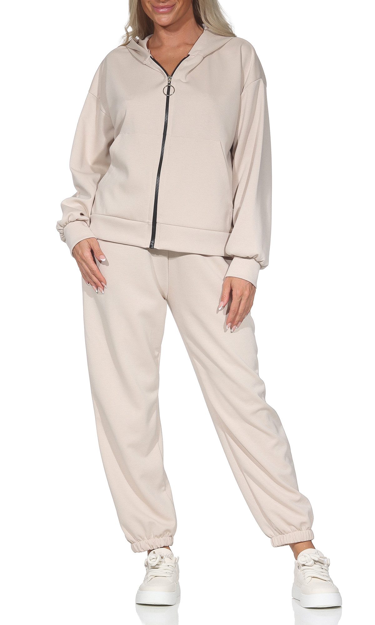 simaranda Jogginganzug Damen Jogginganzug 618 36-42 Beige