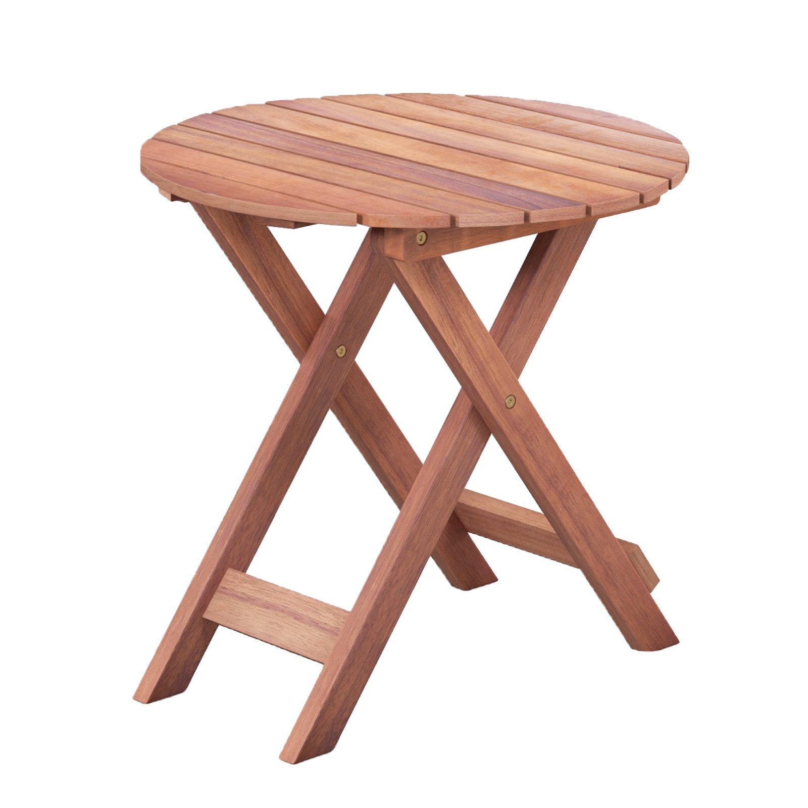 COSTWAY Gartentisch, wetterfest, Beistelltisch Akazienholz, Lamellen-Design günstig online kaufen