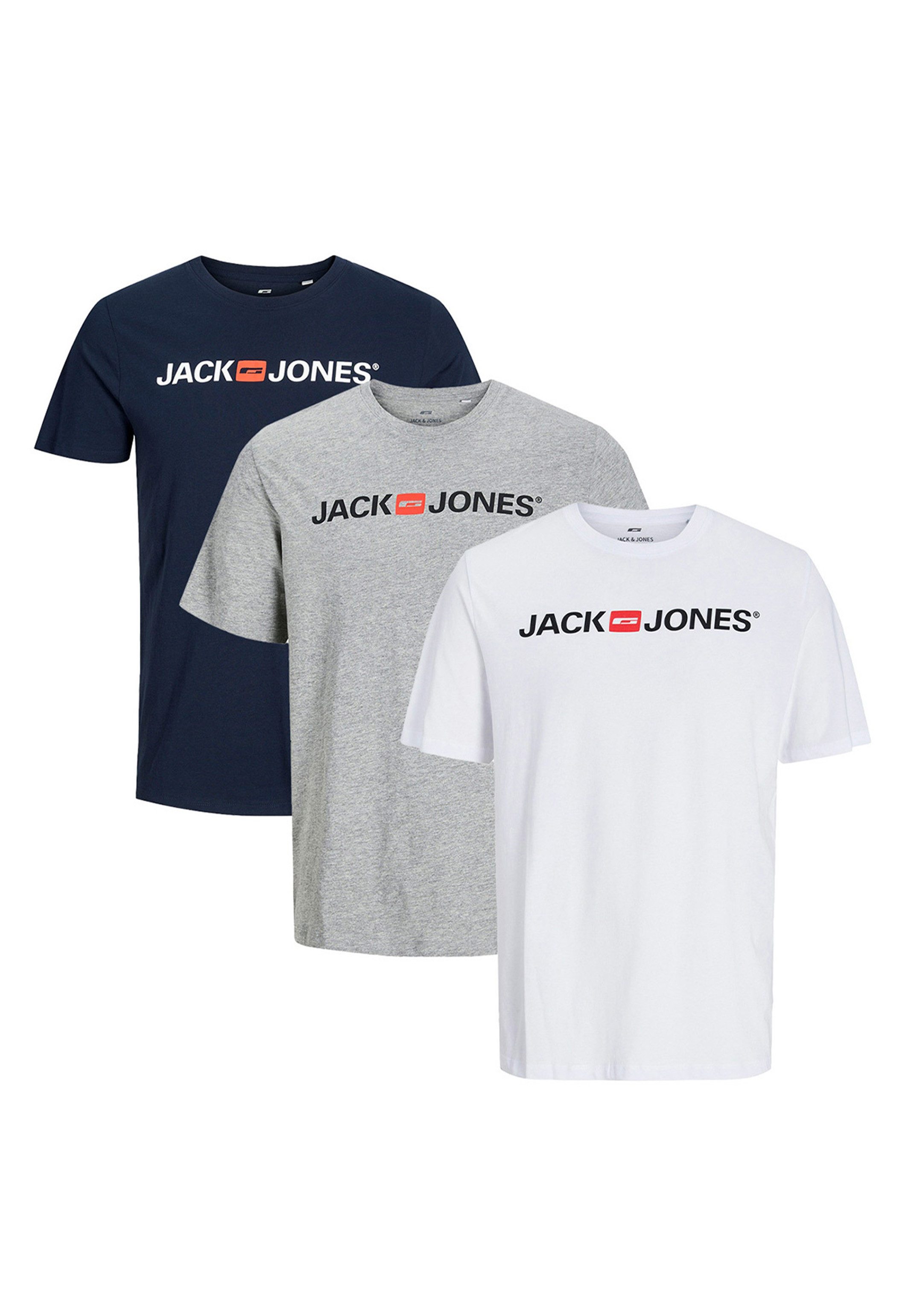 Jack & Jones T-Shirt 3er Pack günstig online kaufen