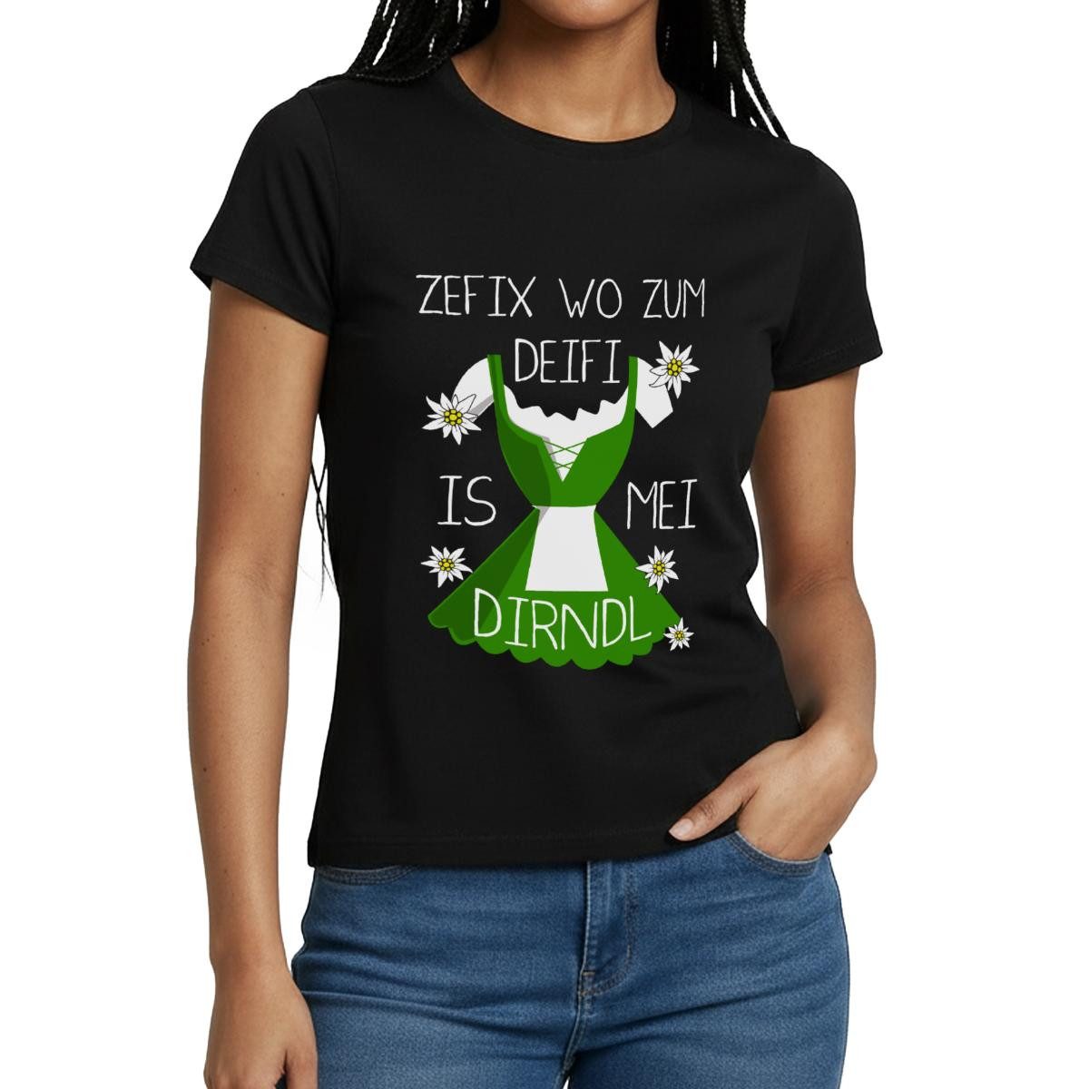 Spreadshirt T-Shirt Wo Ist Mein Dirndl Ersatz Oktoberfest Frauen T-Shirt (1-tlg)