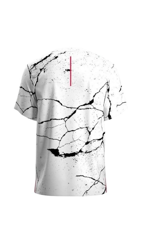 Joma Laufshirt Lauf-Shirt R-Night Pro (optimale Bewegungsfreiheit, leicht) weiss/bunt