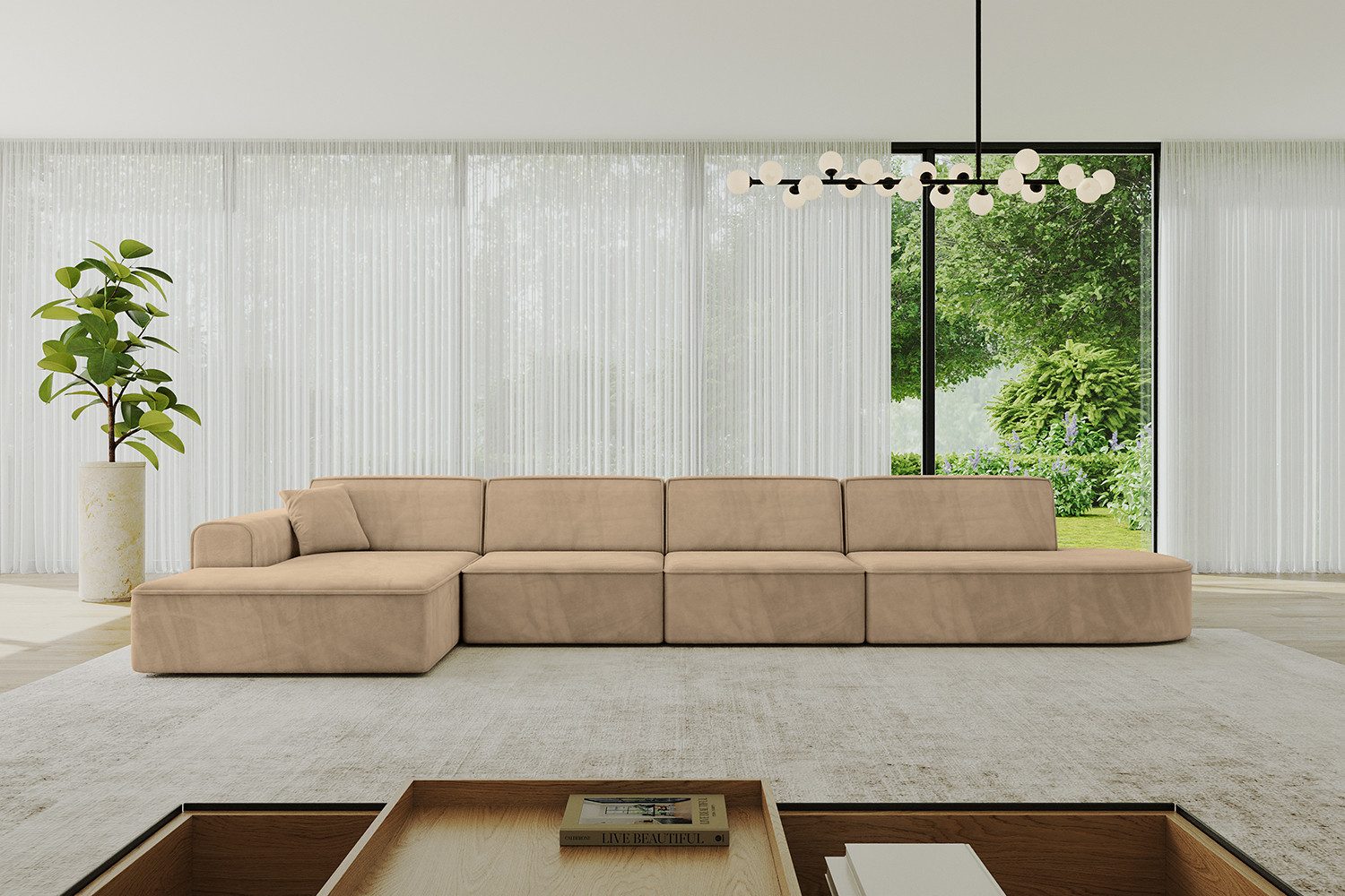 ALTDECOR Ecksofa IREA-L3-v3, Sofa Praktische Bequeme Funktionsecke Couch L-Form Eckcouch, Corner Sofa L-Form Vielseitige Sofa Wohnlandschaft Wohnzimmer