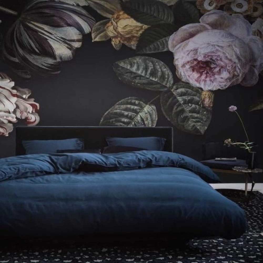 Essenza Bettwäsche Baumwollsatin Minte Navy, Satin, 2 teilig