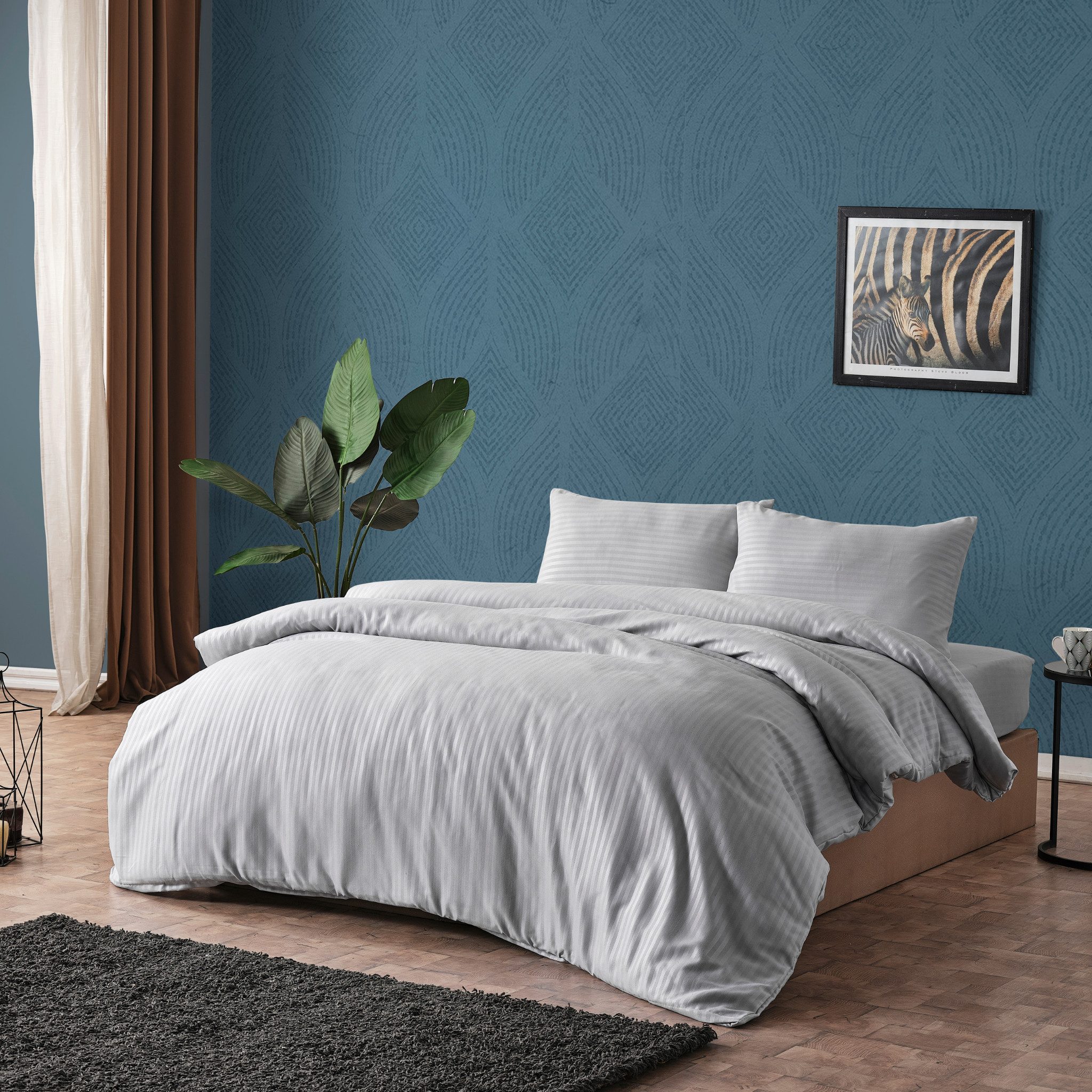 gowoll Bettwäsche Gowoll Bettwäsche Set 200x220 Mikrofaser Satin Bettset, 100% Mikrofaser – Mikrosatin, 4 teilig, 1x Bettbezug, 1x Bettlaken, 2x Kissenbezüge
