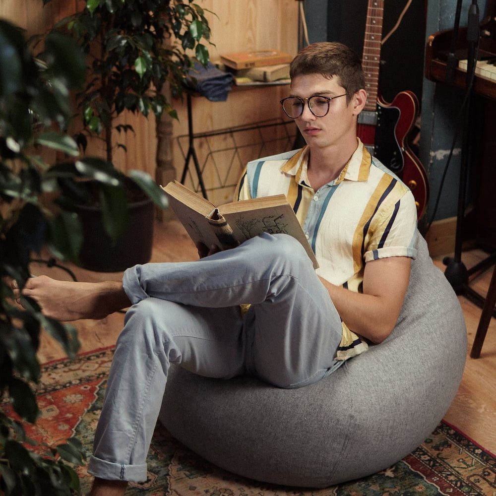 Lumaland Sitzsack Comfort Line XXL 100x120x50cm 315L Volumen, Indoor Beanba günstig online kaufen