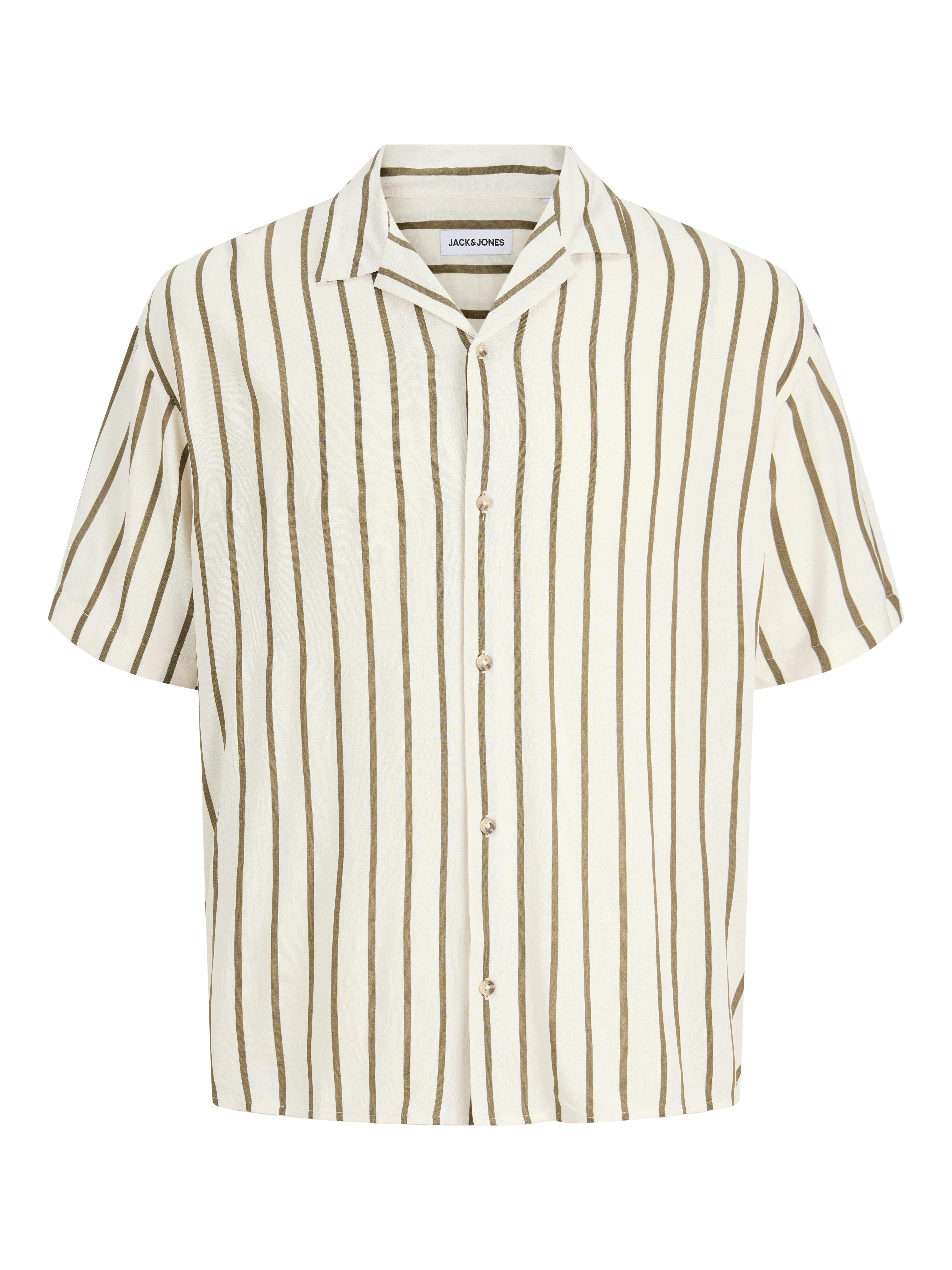 Jack & Jones PlusSize Kurzarmhemd JJEJEFF RESORT STRIPE SHIRT SS PLS Viskose, loose fit