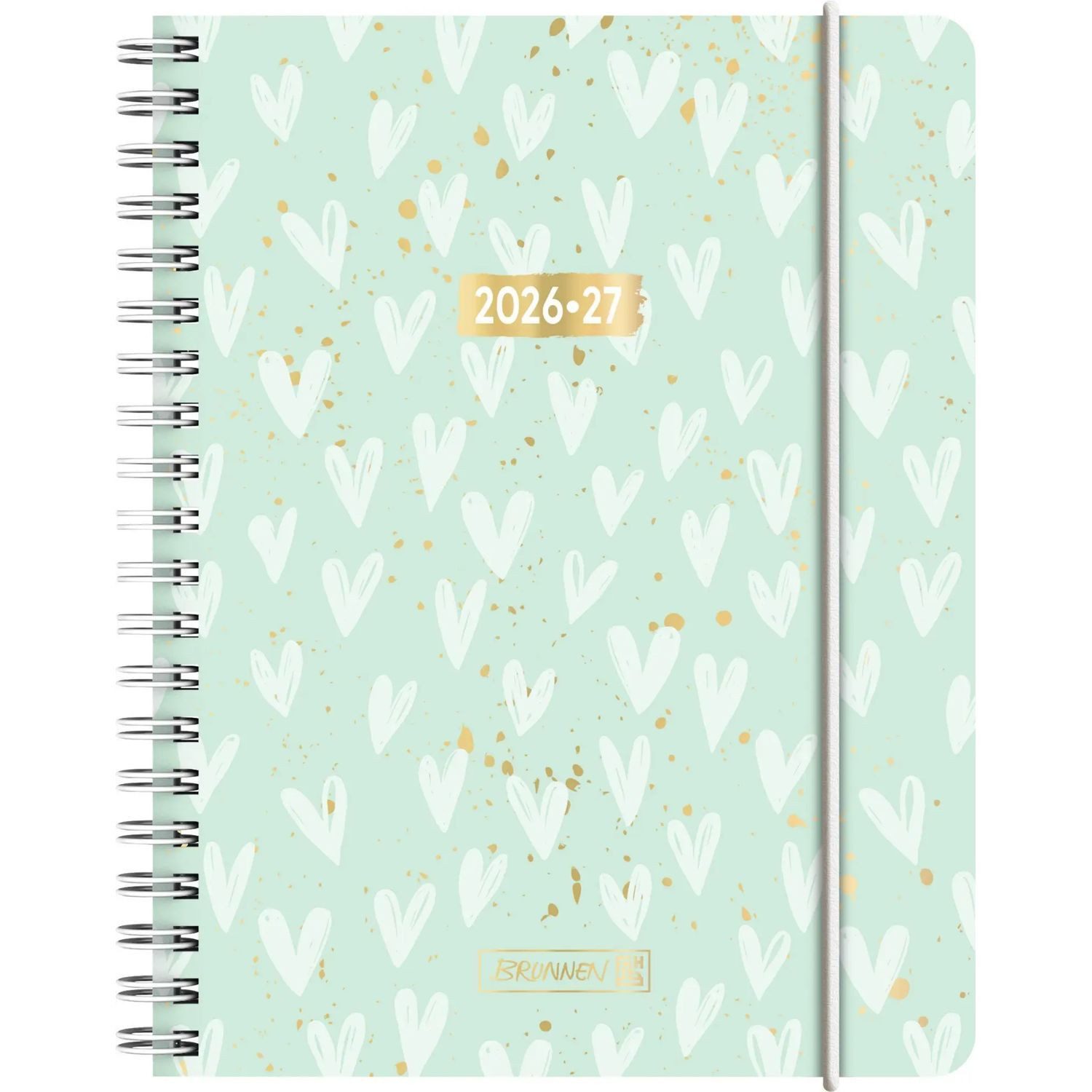 Baier & Schneider Schülerkalender Schülerkalender 2026/2027 "Hearts", A6, Kunststoff