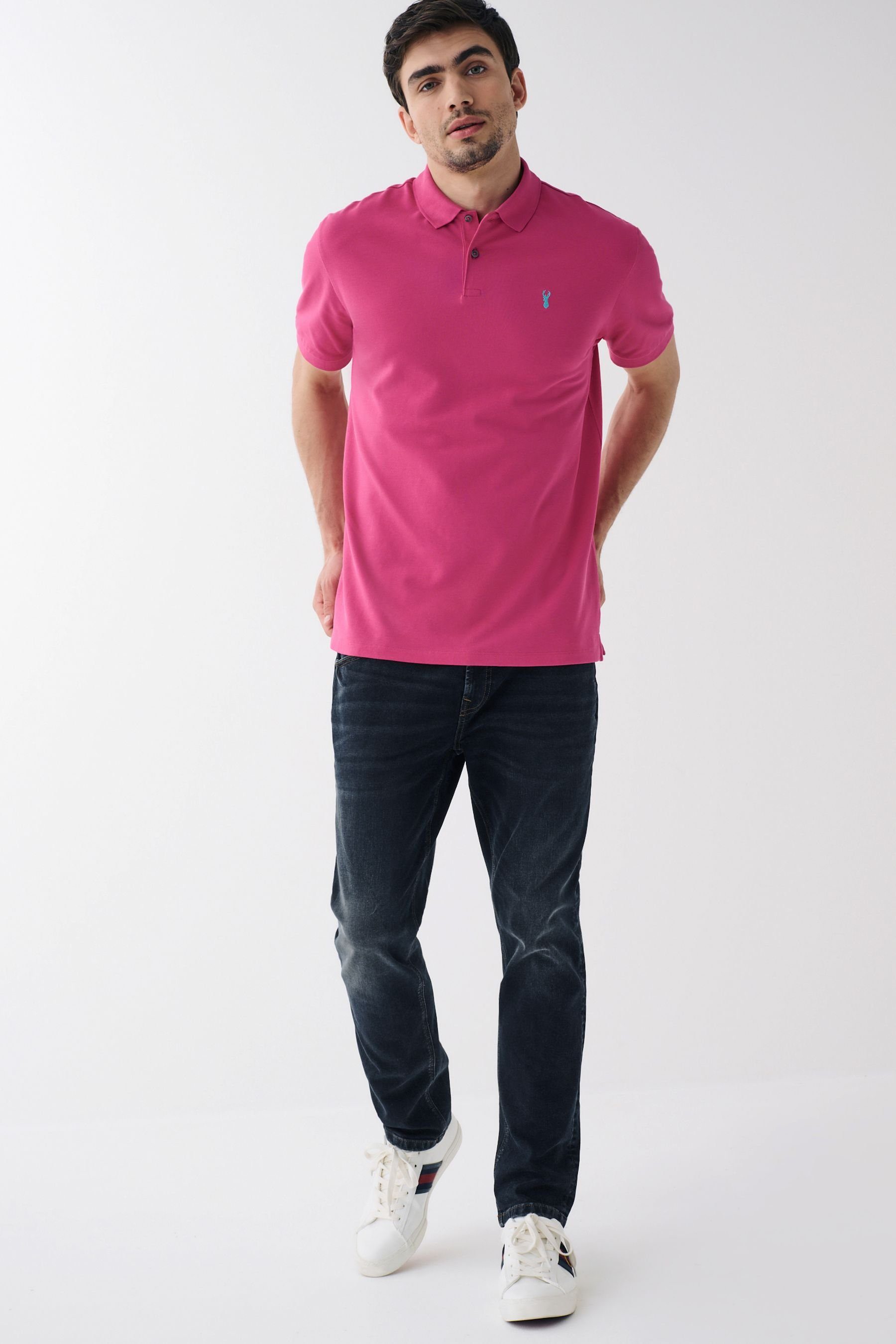 (1-tlg) Bright Poloshirt Pink Next Piqué-Poloshirt