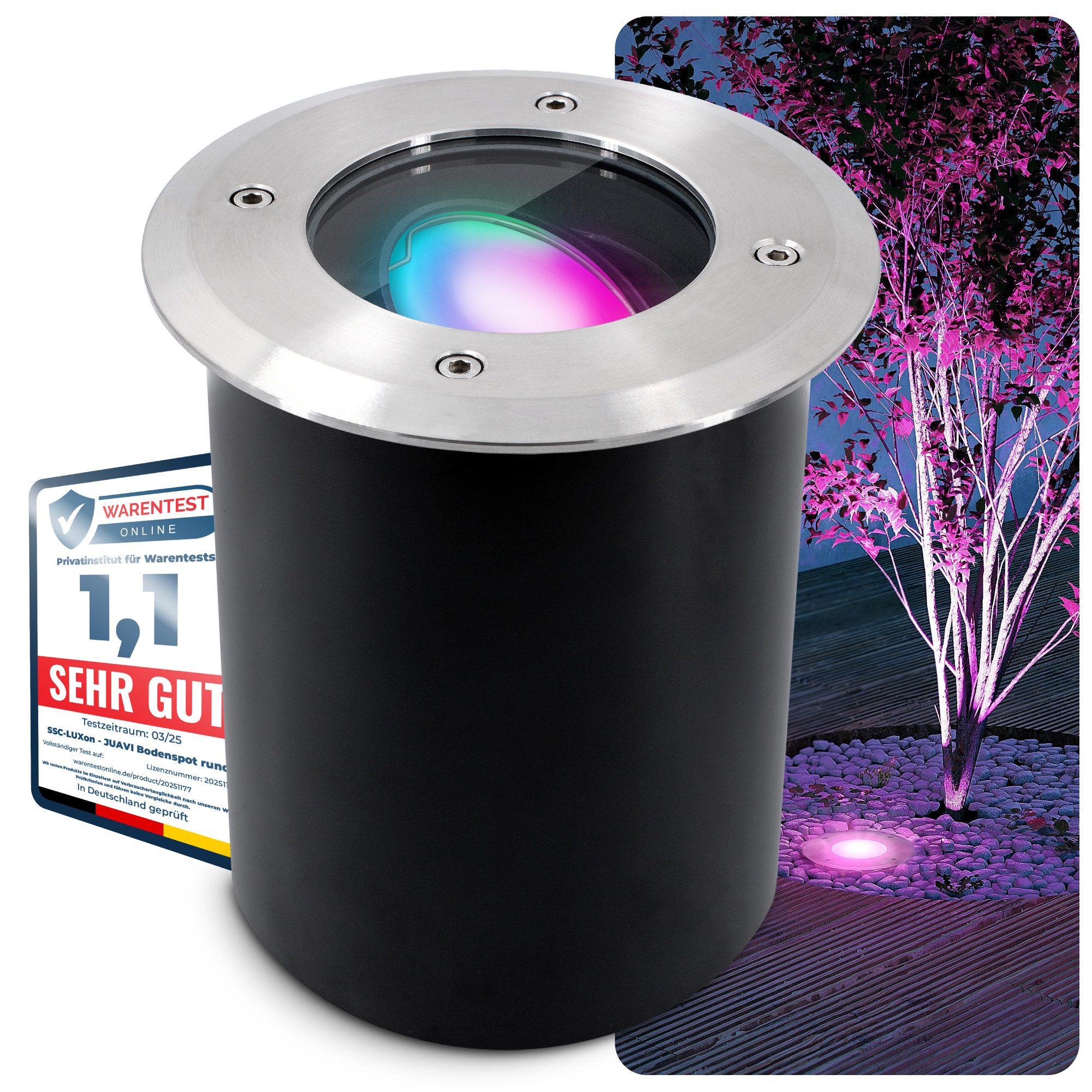 SSC-LUXon LED Gartenstrahler Schwenkbarer LED Bodenspot günstig online kaufen