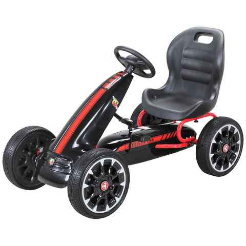 Actionbikes Motors Go-Kart Kinder Pedal Go Kart Abarth FS595 - Handbremse - 30 kg Traglast, Kinder Fahrzeug Spielzeug ab 4-10 Jahre- Tretfahrzeug - Kinderkart