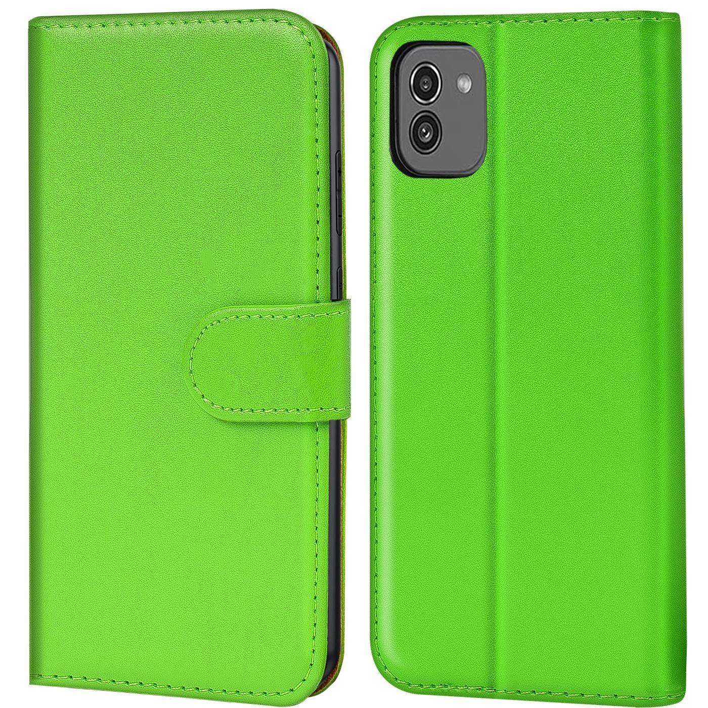 CoolGadget Handyhülle Book Case Handy Tasche für Samsung Galaxy A03 6,5 Zoll, Hülle Klapphülle Flip Cover für Samsung A03 Schutzhülle stoßfest