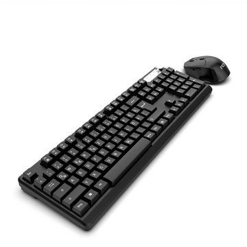 INCA Tastatur und Maus Set, Wiederaufladbar Wireless Set Wireless-Tastatur