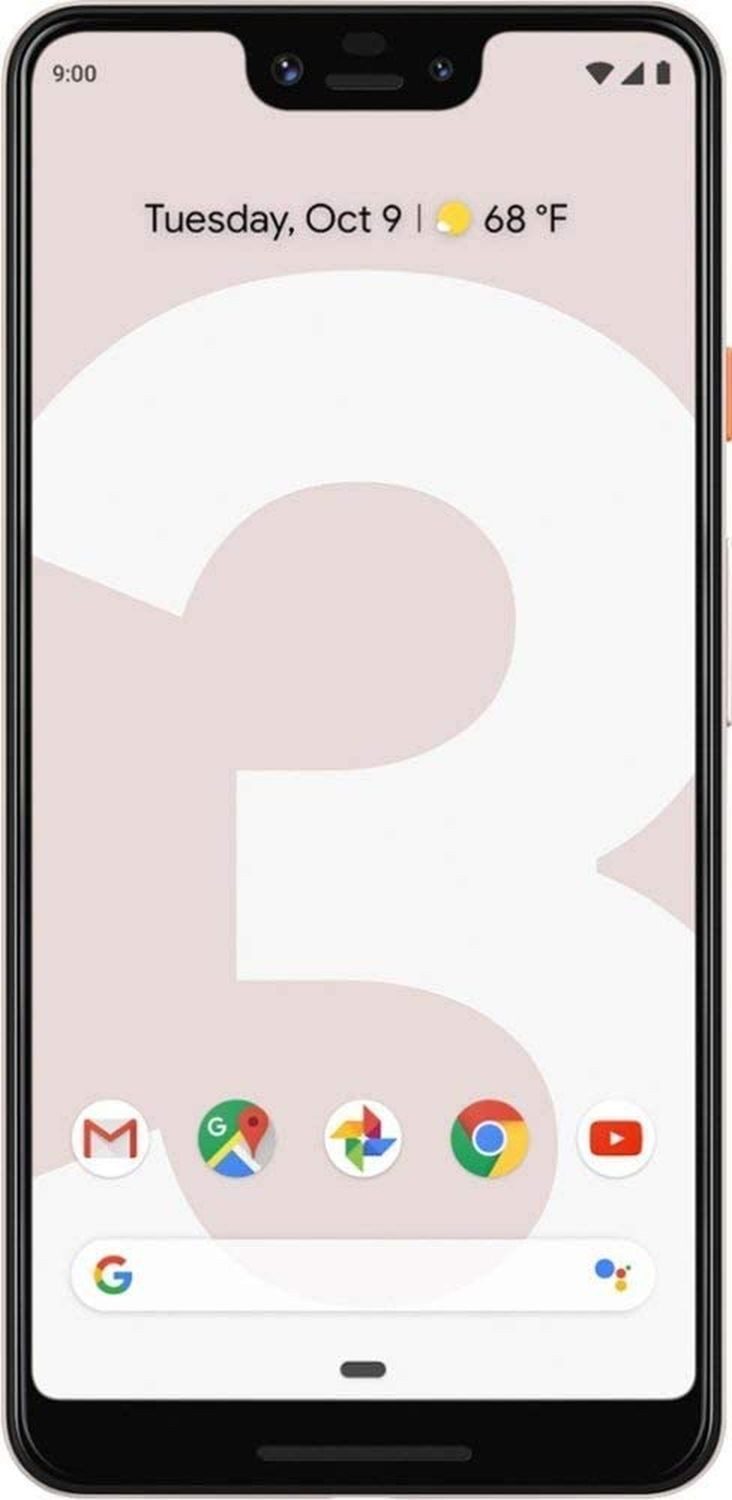 Google Pixel 3 XL Smartphone (16,00 cm/6.3 Zoll, 64 GB Speicherplatz, 12,2 MP Kamera, Kabellos und schnell aufladen und hält den ganzen Tag)