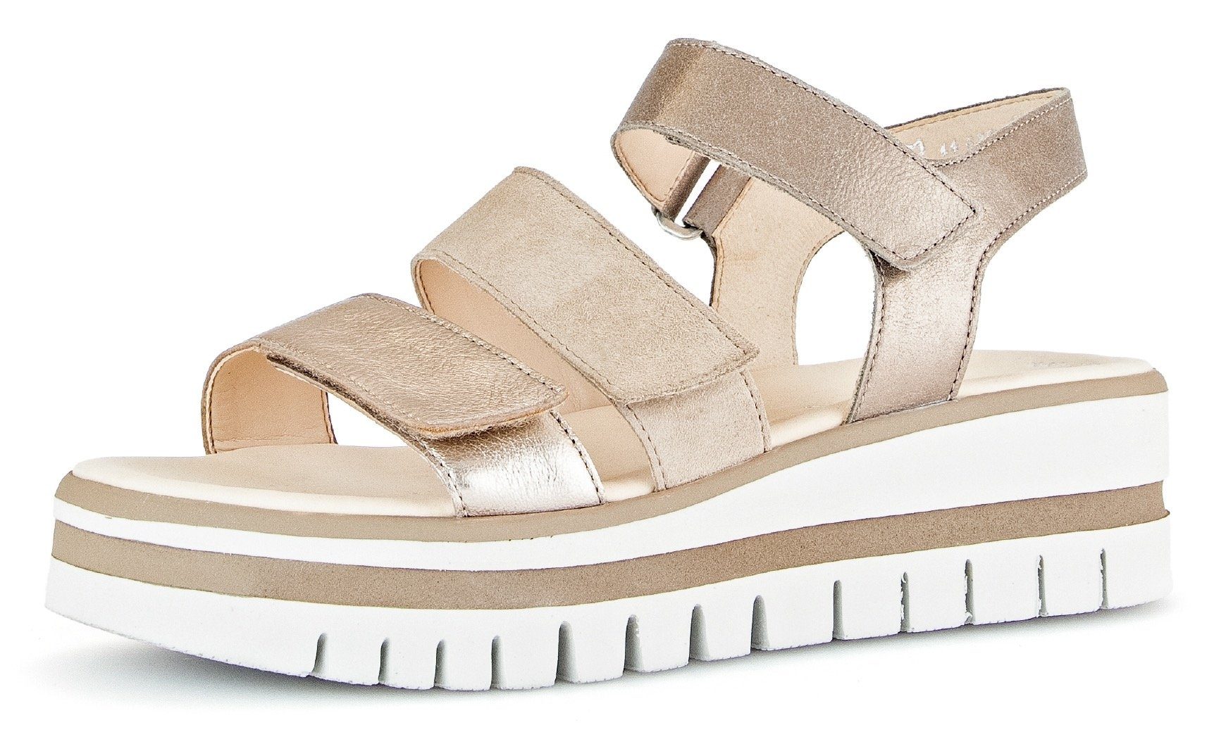 Gabor Keilsandalette, Sommerschuh, Sandale, Keilabsatz, mit drei Klettversc günstig online kaufen