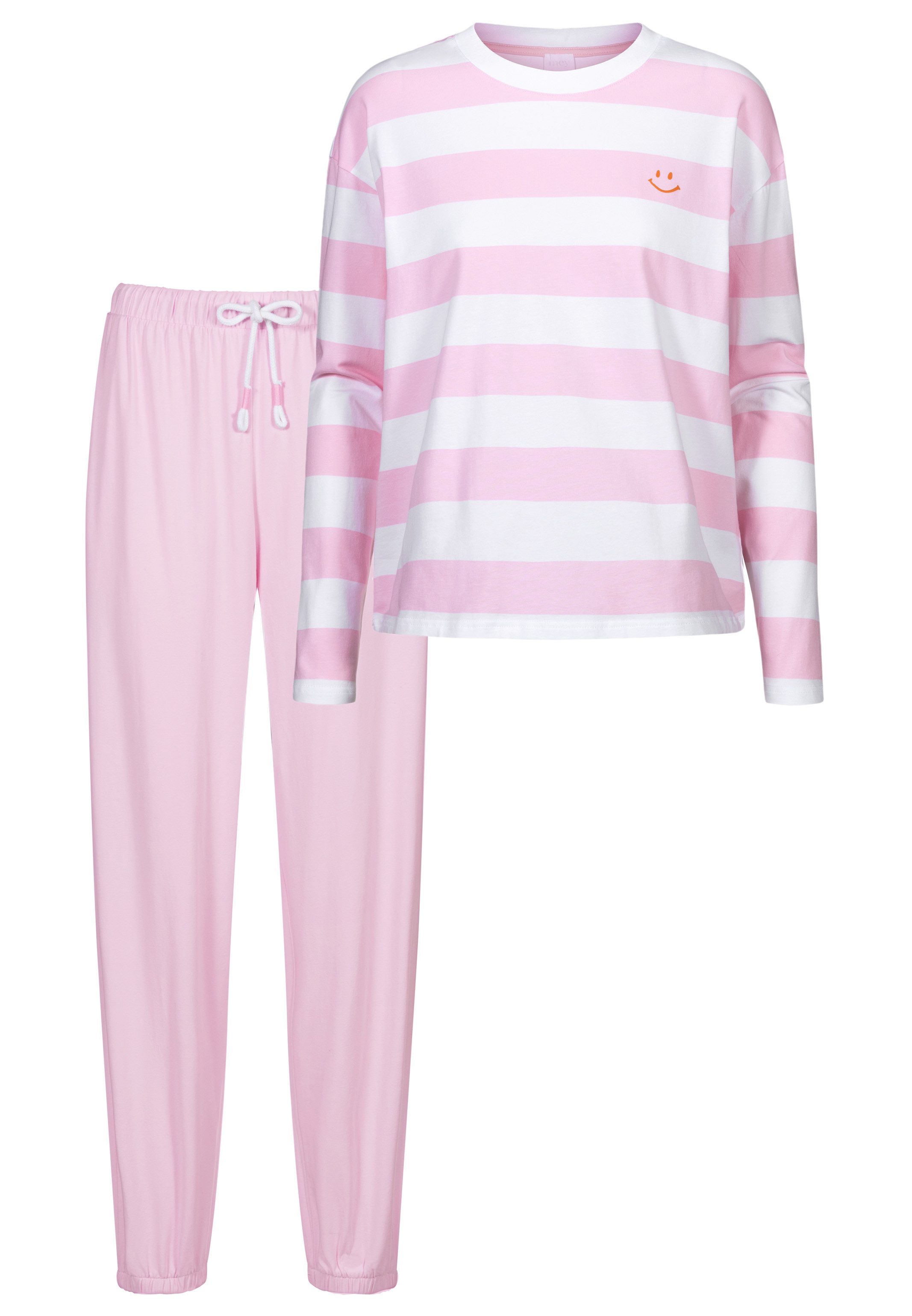 Mey Pyjama Streaked Lines (Set, 2 tlg) Schlafanzug - Baumwolle - Atmungsakt günstig online kaufen