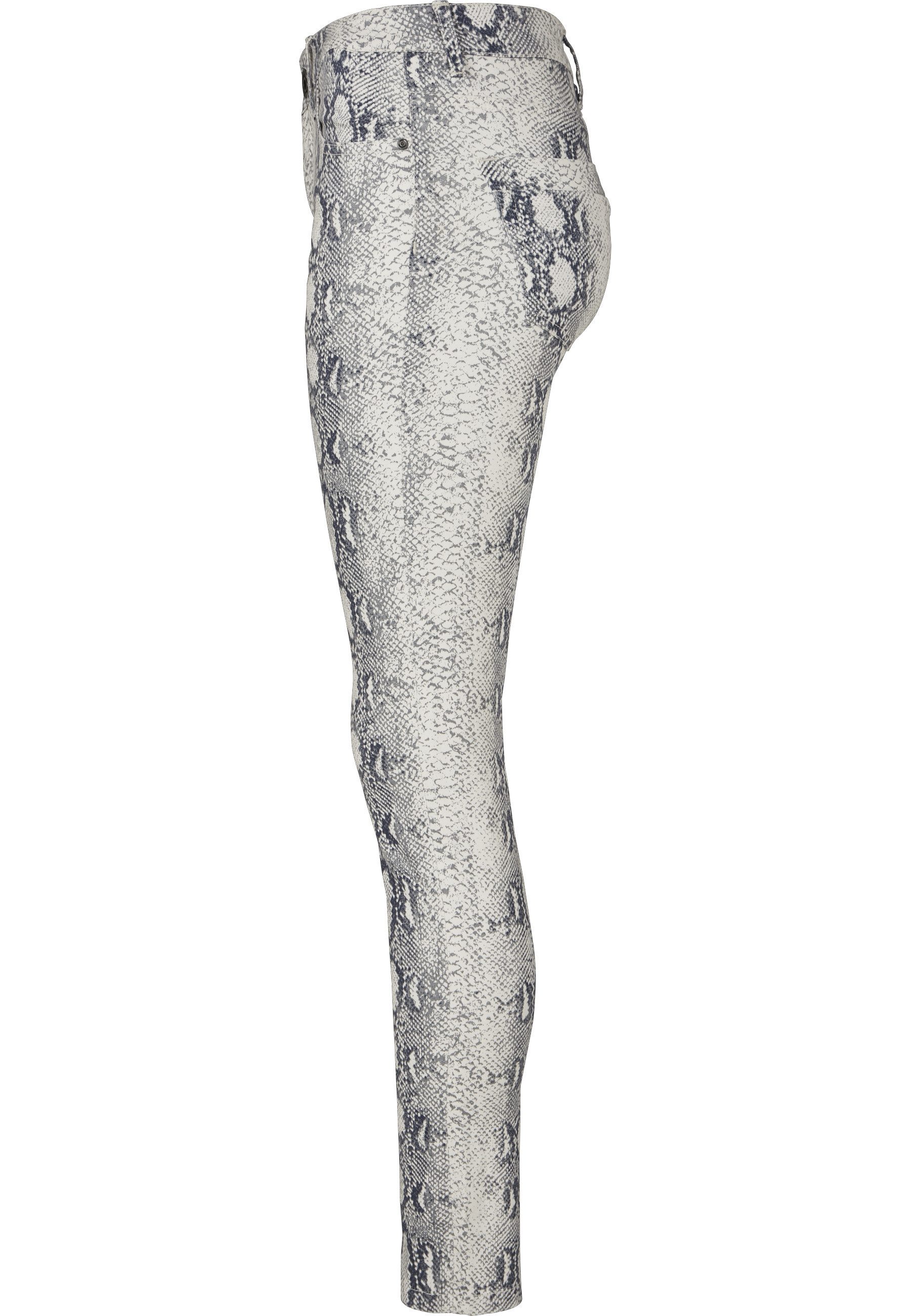 URBAN CLASSICS Stoffhose Urban Classics Damen Ladies Animal Stretch Twill Skinny Pants (1-tlg) – Bild 5 von 5