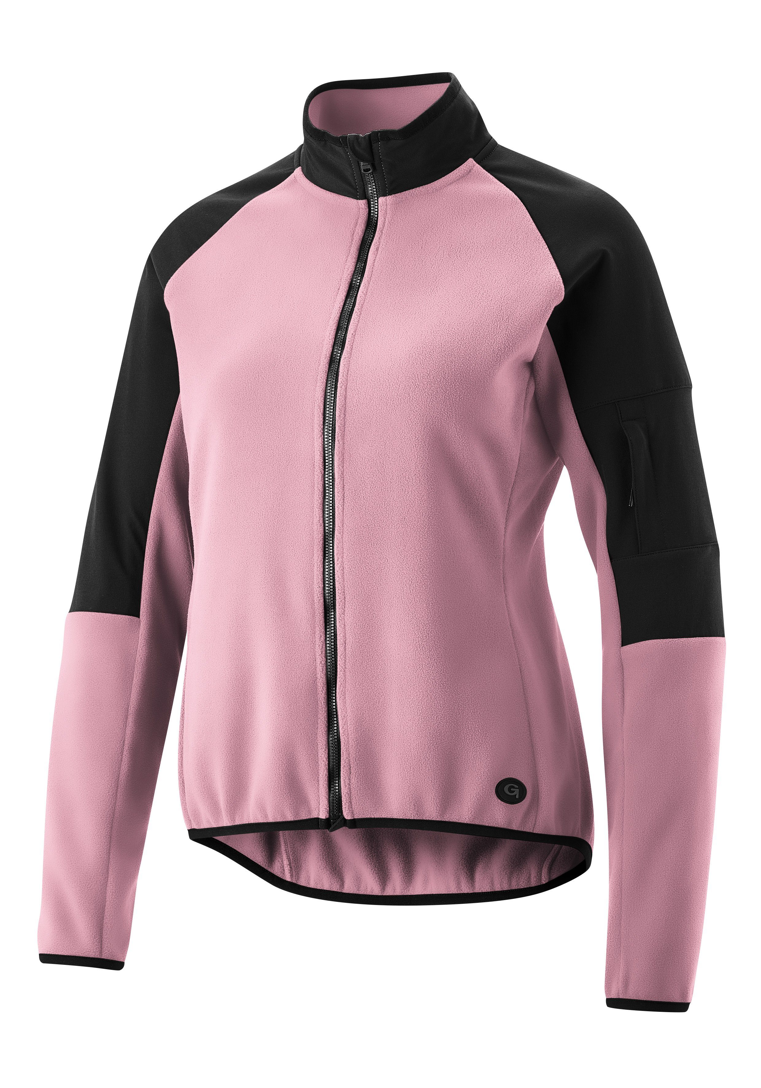 Gonso Radtrikot Adventure Jersey Fleece W Damen Fahrradtrikot langarm, weiches Fleece-Material, Full-Zip Trikot