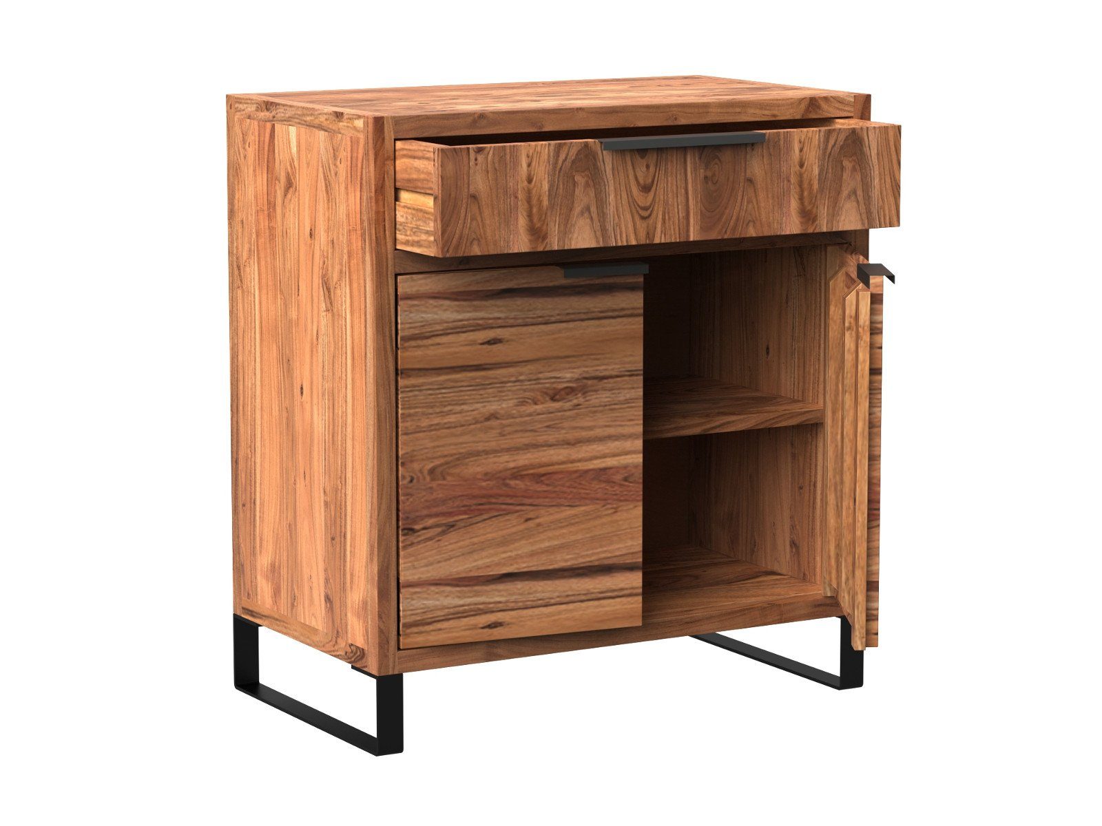 massivum Kommode Sydney - Massivholz Akazie (1 St)