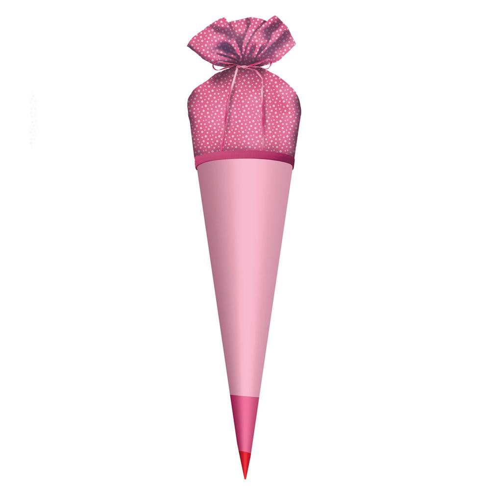 Roth Schultüte Stoffbezug Rosa, Stoffbezug 70 cm Rosa, rund