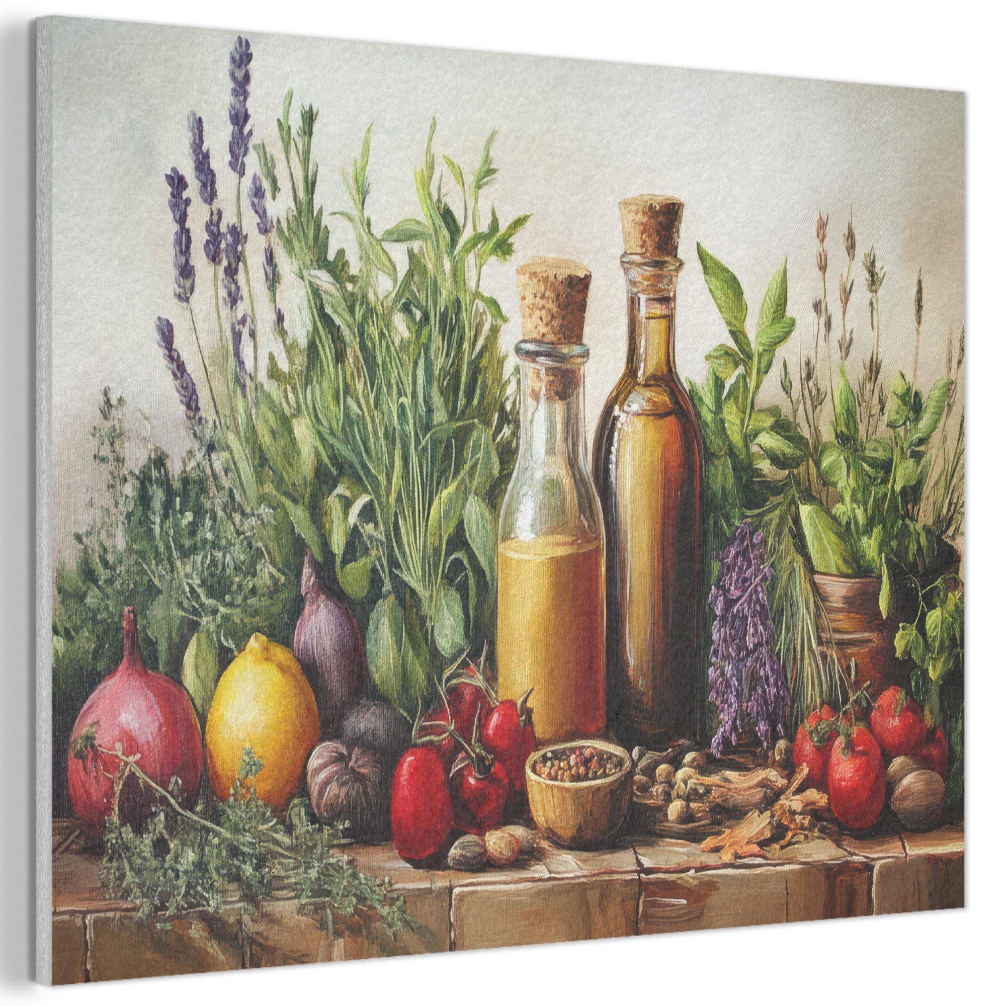 MuchoWow Gemälde Stilleben - Kräuter - günstig online kaufen