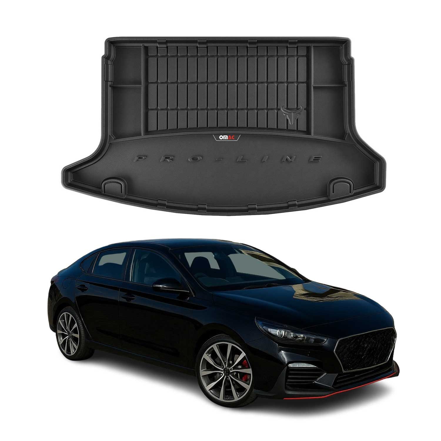 Kofferraummatte Kofferraumwanne für Hyundai i30 Nperformance 2017-2025 TPE Schwarz