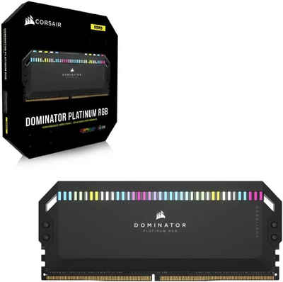 Corsair DOMINATOR PLATINUM RGB DDR5 6400MT/s 32GB (2x16GB) Arbeitsspeicher (RGB Beleuchtung ICUE, Intel optimiert)