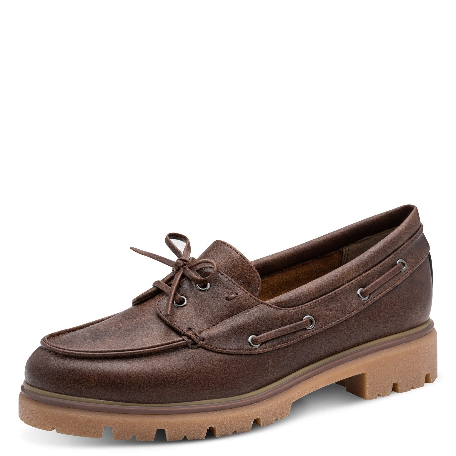 MARCO TOZZI Marco Tozzi Damen Mokassin 2-23778-46-361 CAFE braun Schnürschuh