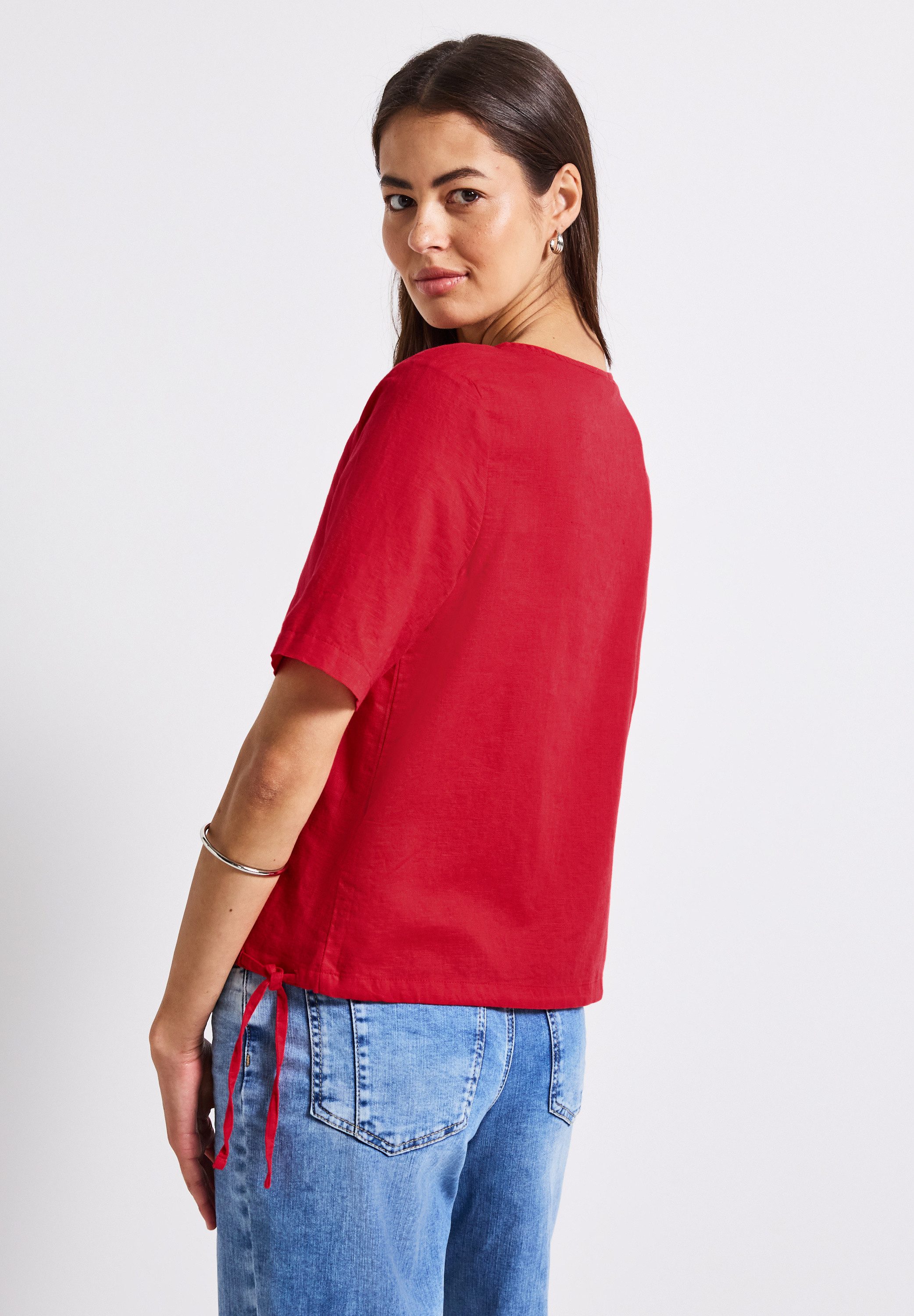 STREET ONE Shirtbluse mit Leinenanteil günstig online kaufen