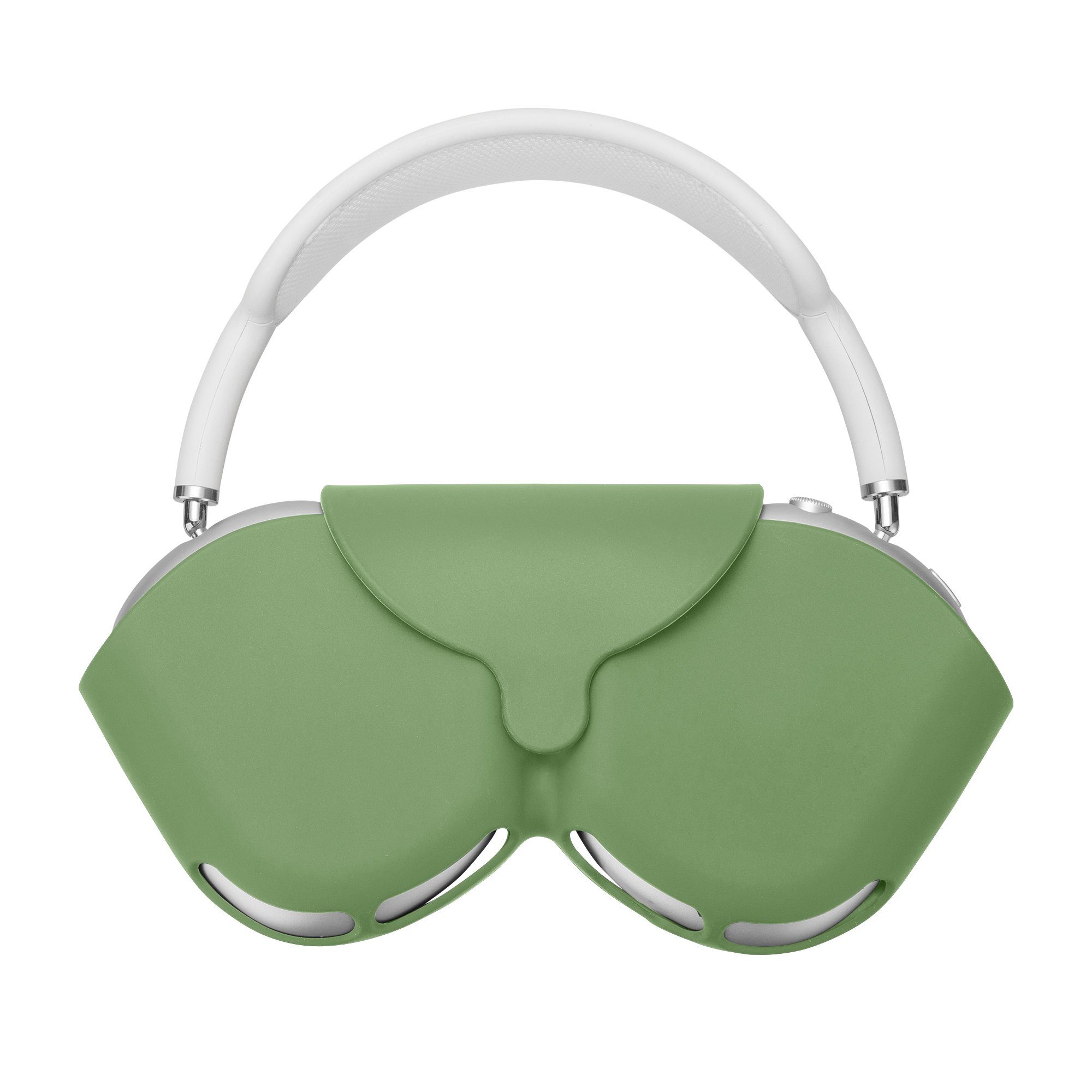 kwmobile Kopfhörer-Schutzhülle Hülle für Apple Airpods Max Case, Kopfhörer  Tasche Etui aus Silikon - Cover in Pastellgrün