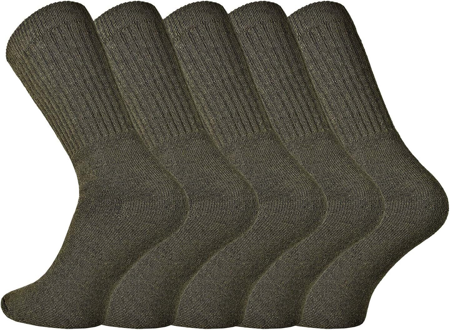 Tennissocken 5 Paar Sportsocken, Jagdsocken, Bundeswehrsocken, Outdoor-Socken
