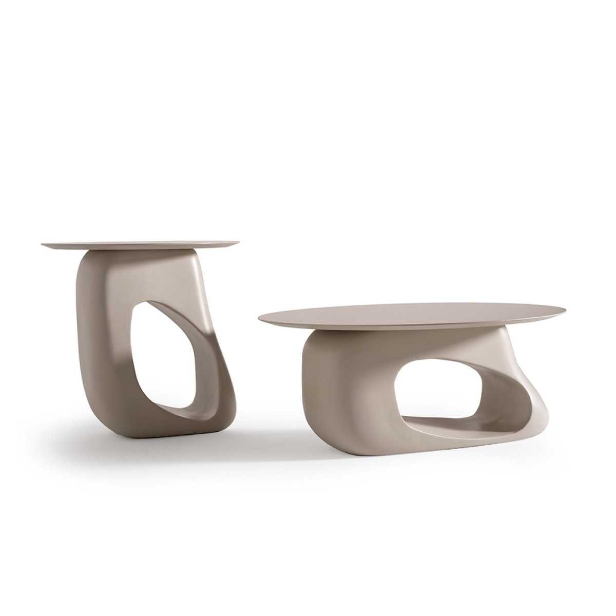 Xlmoebel Couchtisch XLMOEBEL Couchtisch-Set in Grün mit organischen Formen (Set, 2-St., 2-teiliges Couchtisch-Set, Grün), Made in Europa