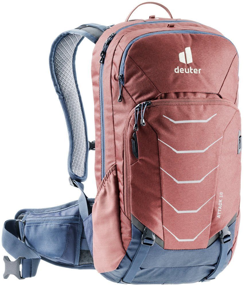 deuter Fahrradrucksack Attack 16 weinrot-marine Protektorrucksack