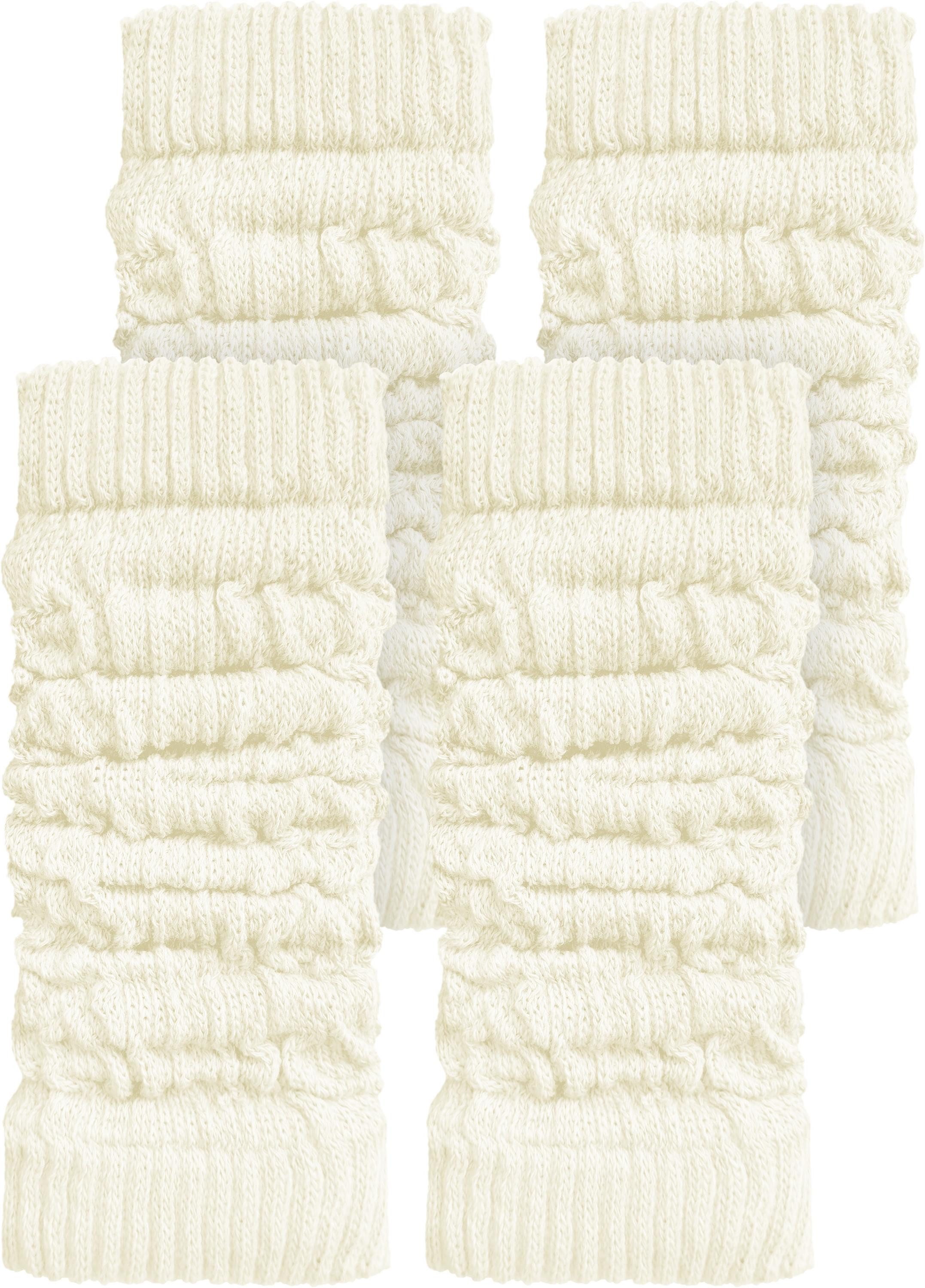 normani Beinstulpen 2 Paar Strickstulpen mit wärmender Wolle modische Strickstulpen