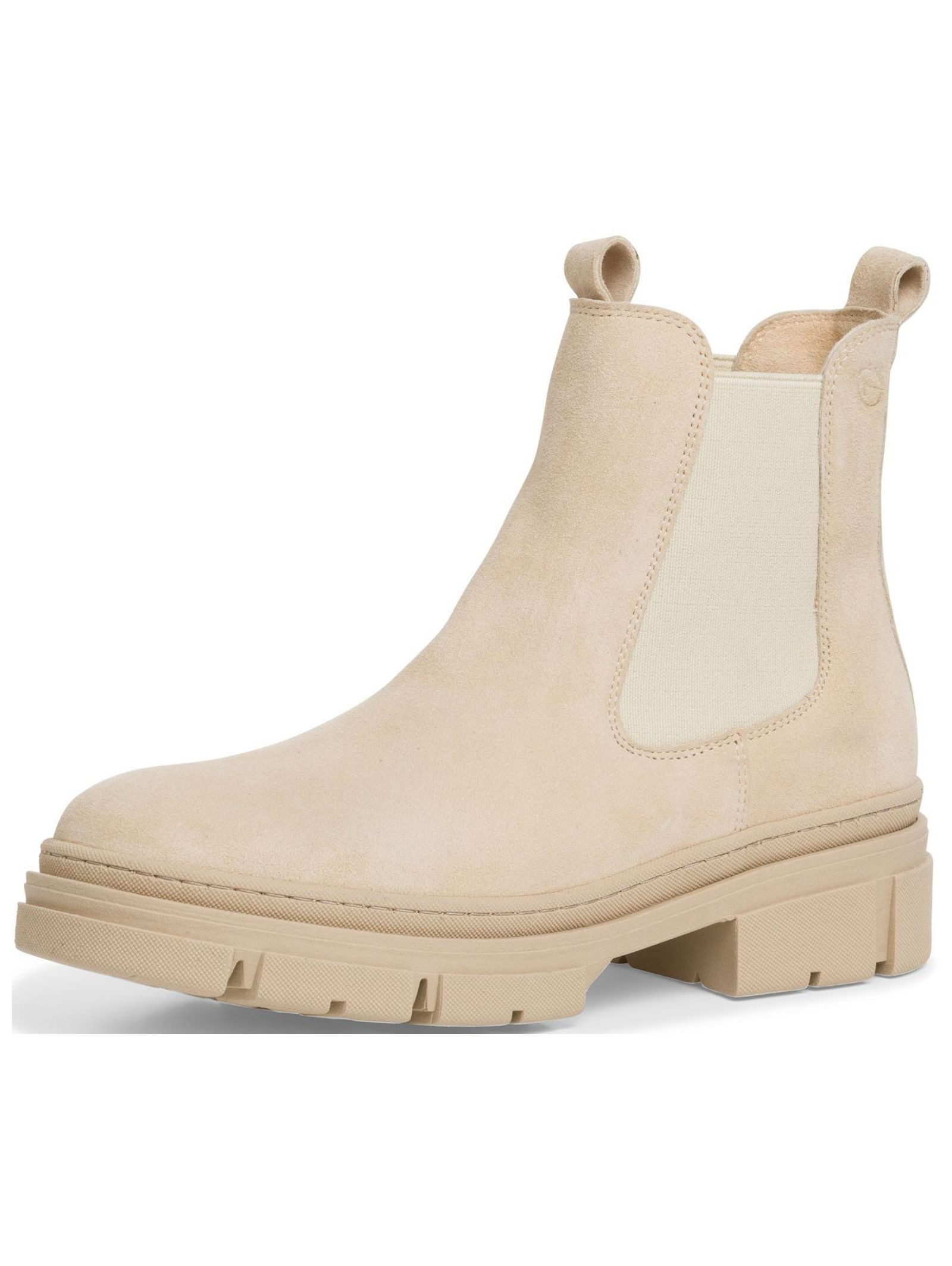 Stiefelette Leder/Textil . Stiefelette