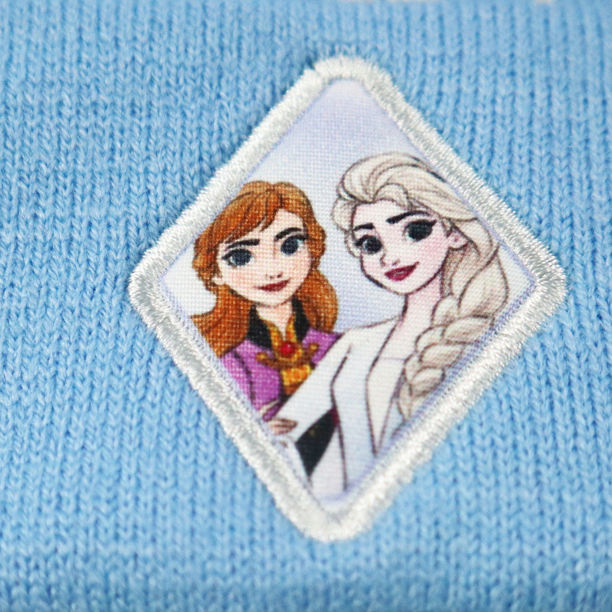 Disney Bommelmütze Die Eiskönigin Elsa Anna plus 52 Wintermütze Gr. 54 Kinder oder Handschuhe