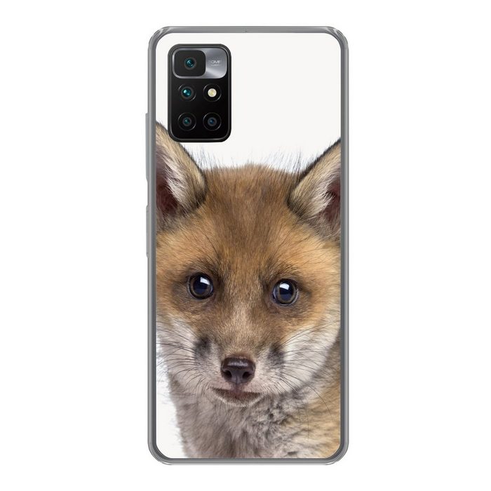 MuchoWow Handyhülle Fuchs - Tiere - Jungtier - Jungen - Mädchen - Kind Phone Case Handyhülle Xiaomi Redmi 10 Silikon Schutzhülle