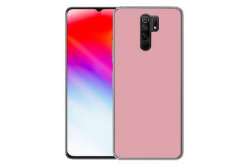 MuchoWow Handyhülle Rosa - Farben - Innenraum - Einfarbig - Farbe, Phone Case, Handyhülle Xiaomi Redmi 9, Silikon, Schutzhülle