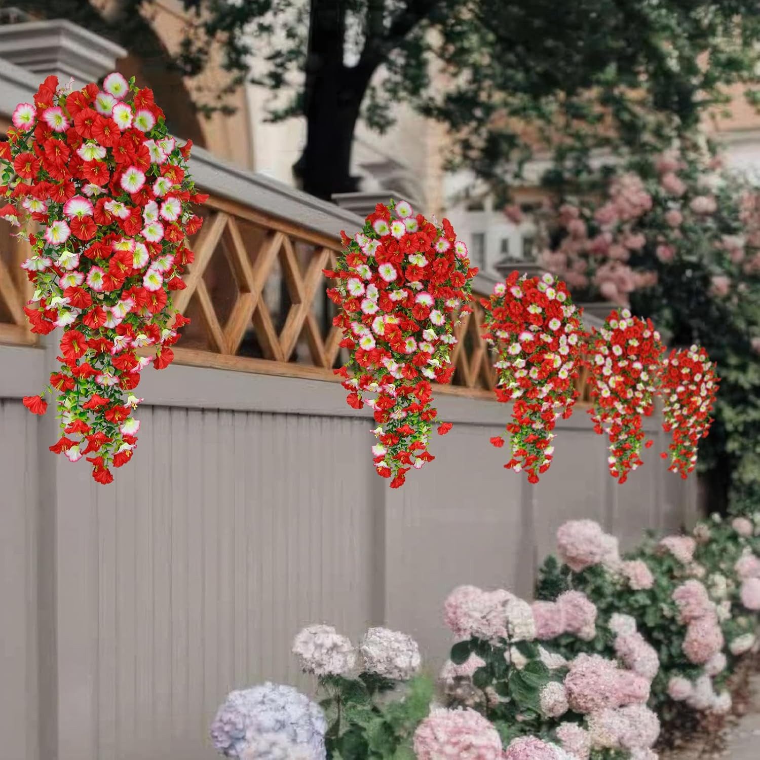 Kunstblumenstrauß 2 Stück Künstlich Hängende Blumen, Kunstblumen Veilchen Hängend, Minicloss